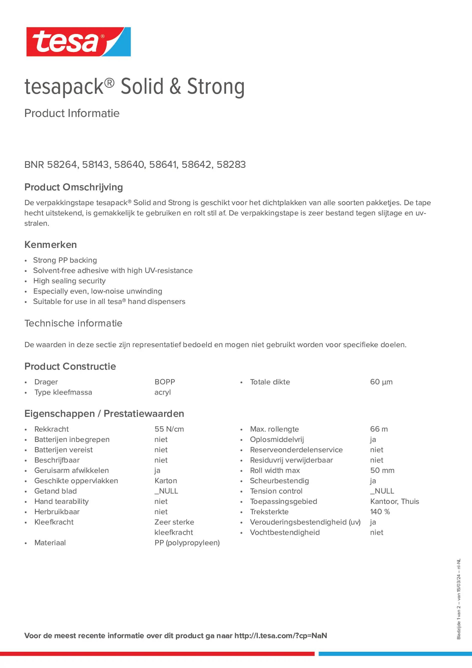 Product information_tesapack® 58640_nl-NL