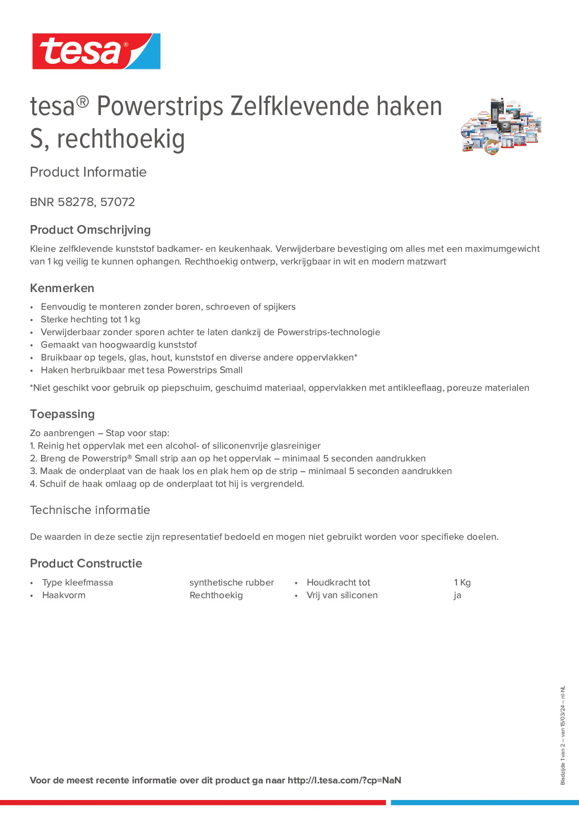 Product information_tesa® Powerstrips 58278_nl-NL