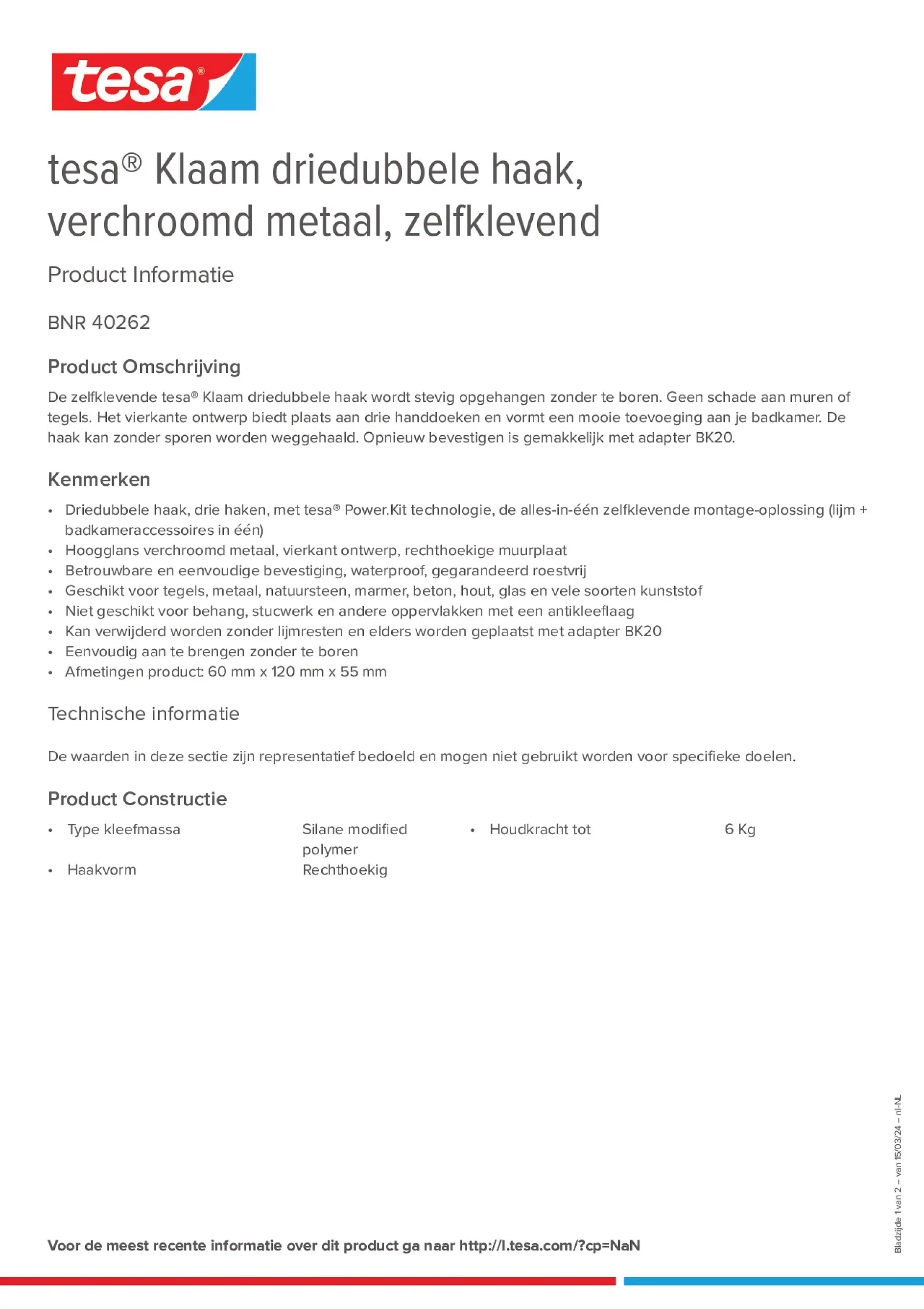 Product information_tesa® 40262_nl-NL