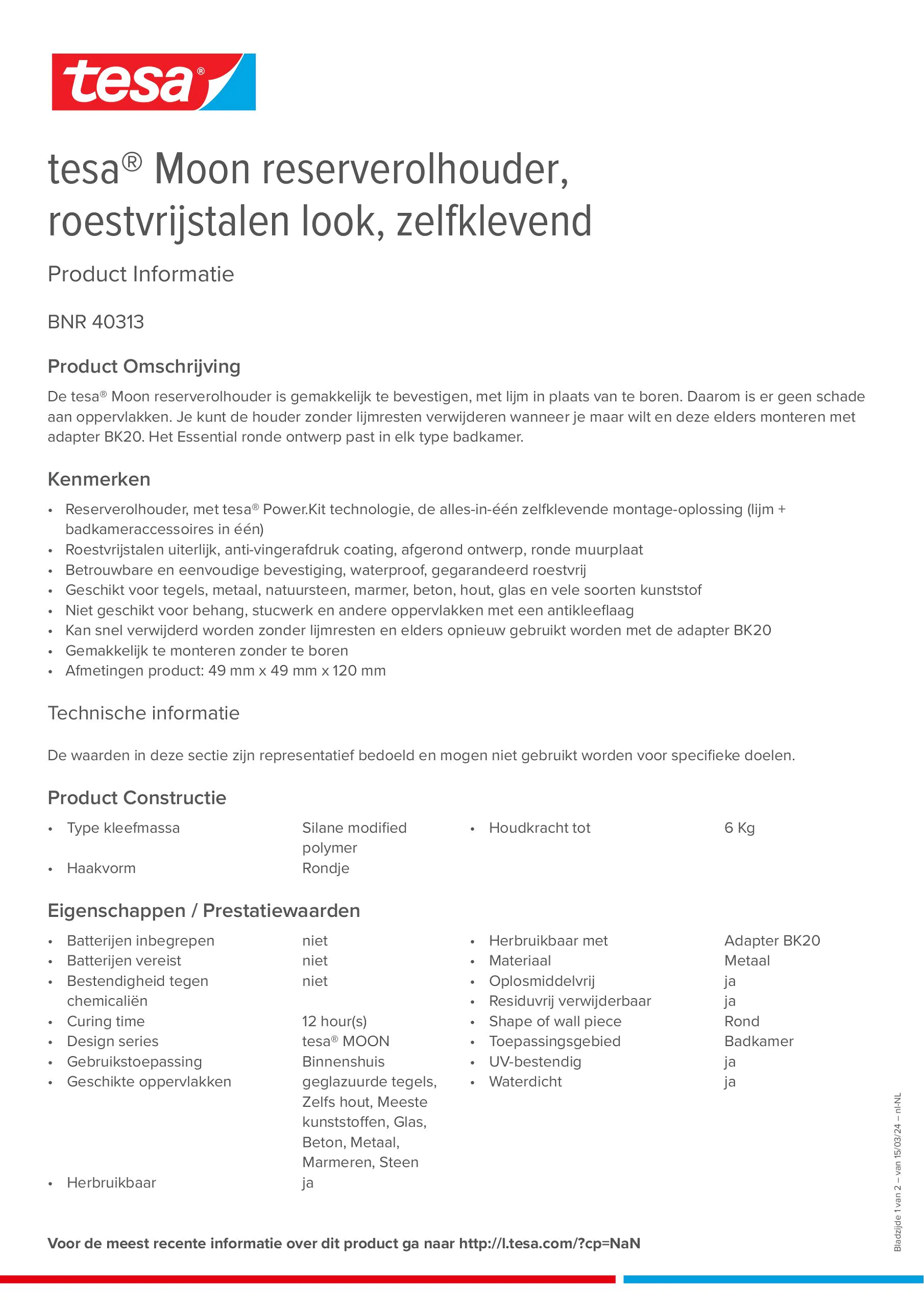 Product information_tesa® 40313_nl-NL