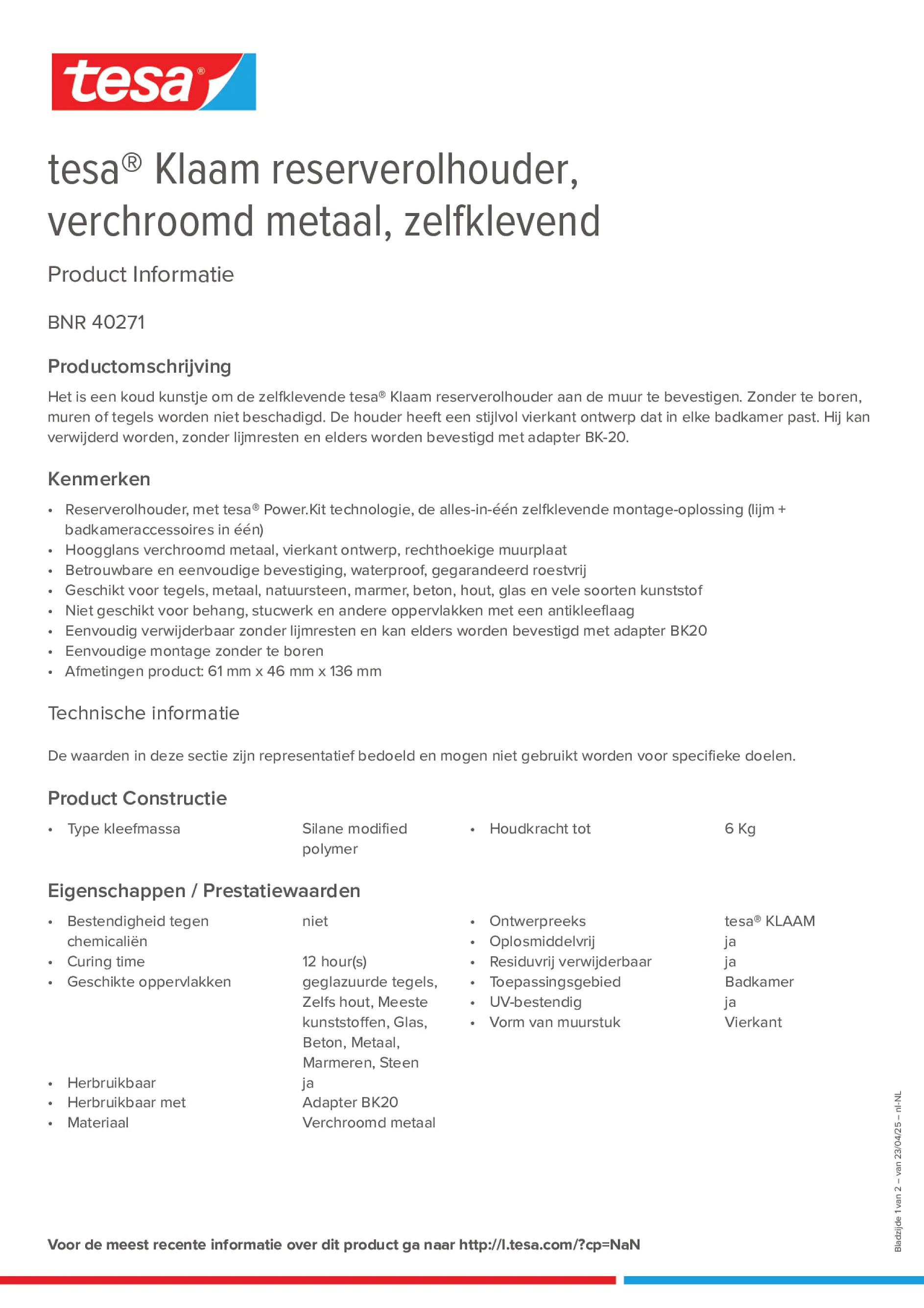 Product information_tesa® 40271_nl-NL