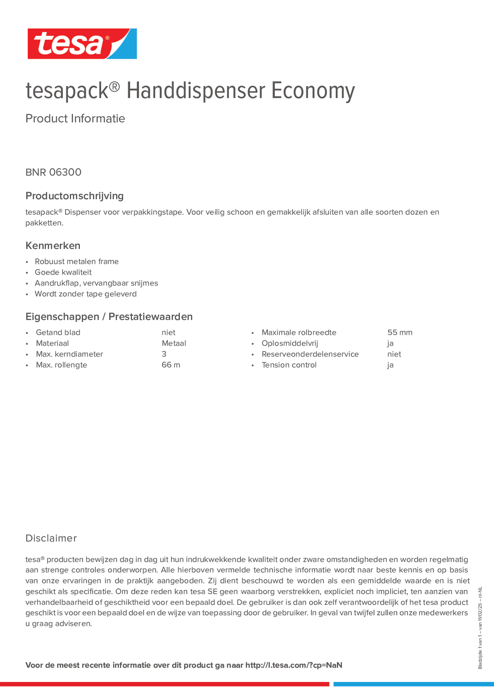 Product information_tesapack® 06300_nl-NL