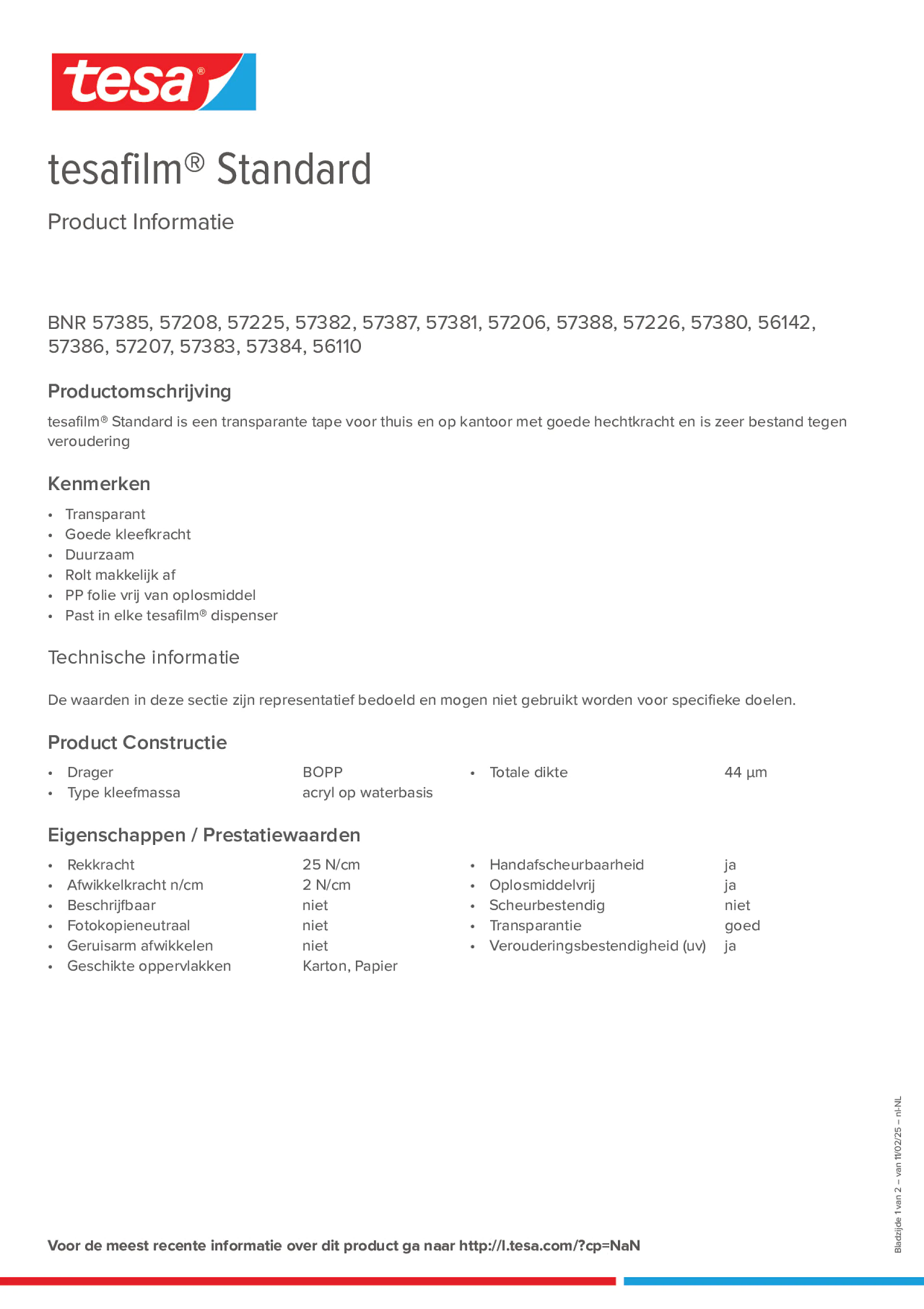 Product information_tesafilm® 57226_nl-NL