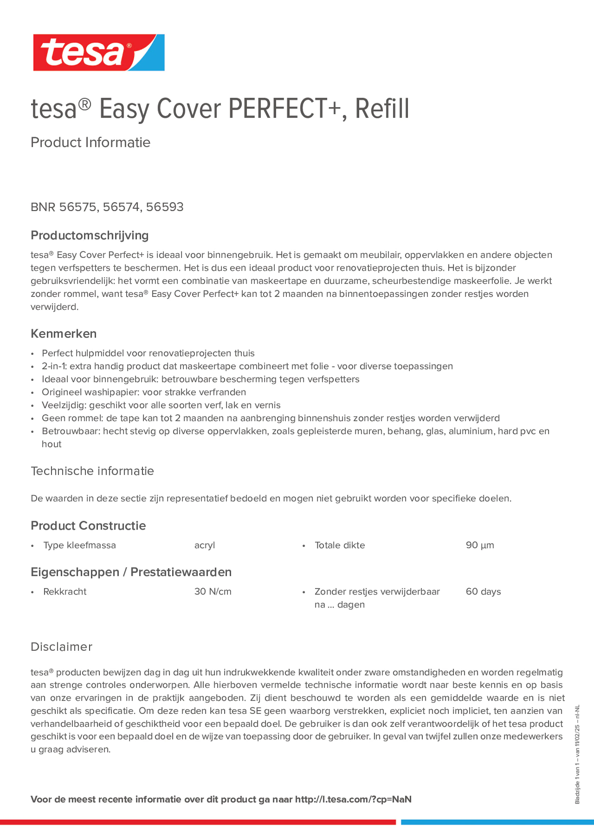Product information_tesa® Easy Cover 56575_nl-NL