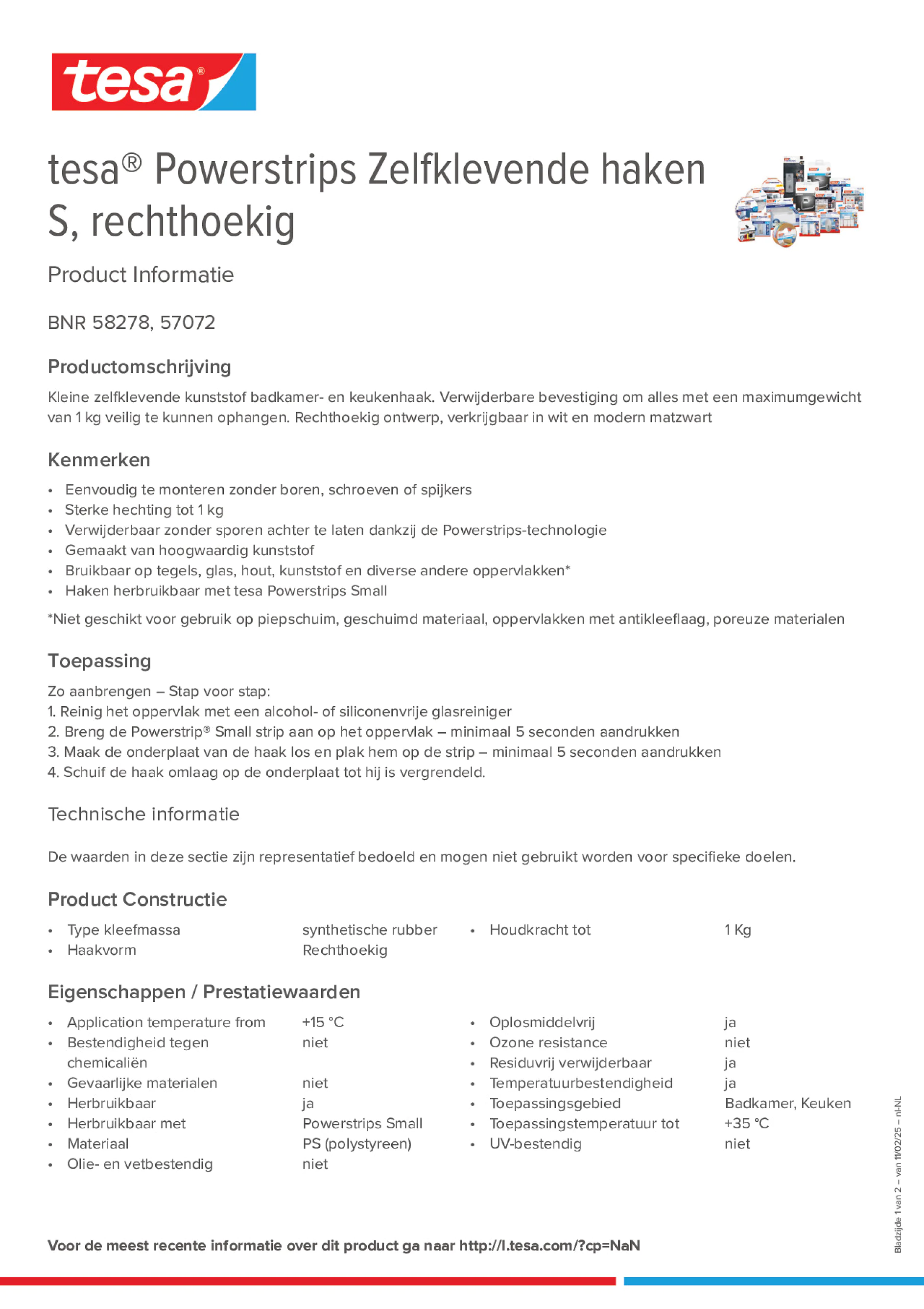 Product information_tesa® Powerstrips 58278_nl-NL