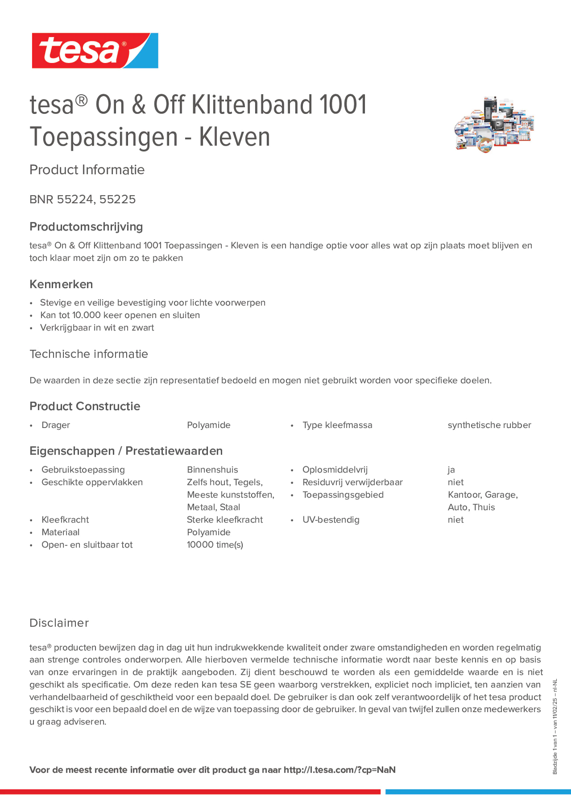 Product information_tesa® On & Off 55225_nl-NL