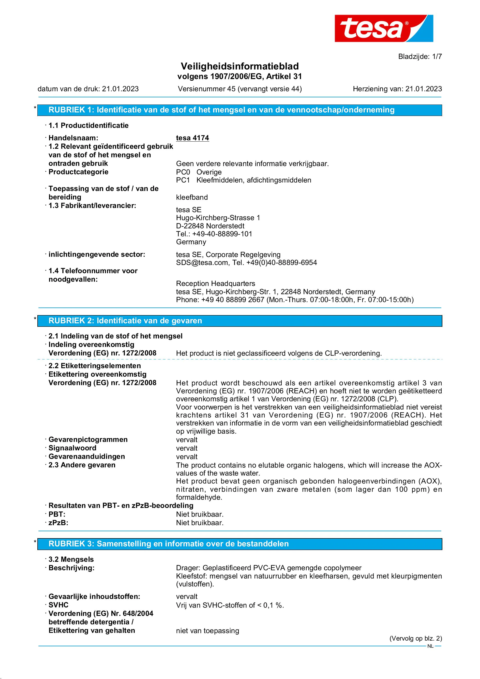 Safety data sheet_tesa® Roll Masker 4174_nl-NL_v45