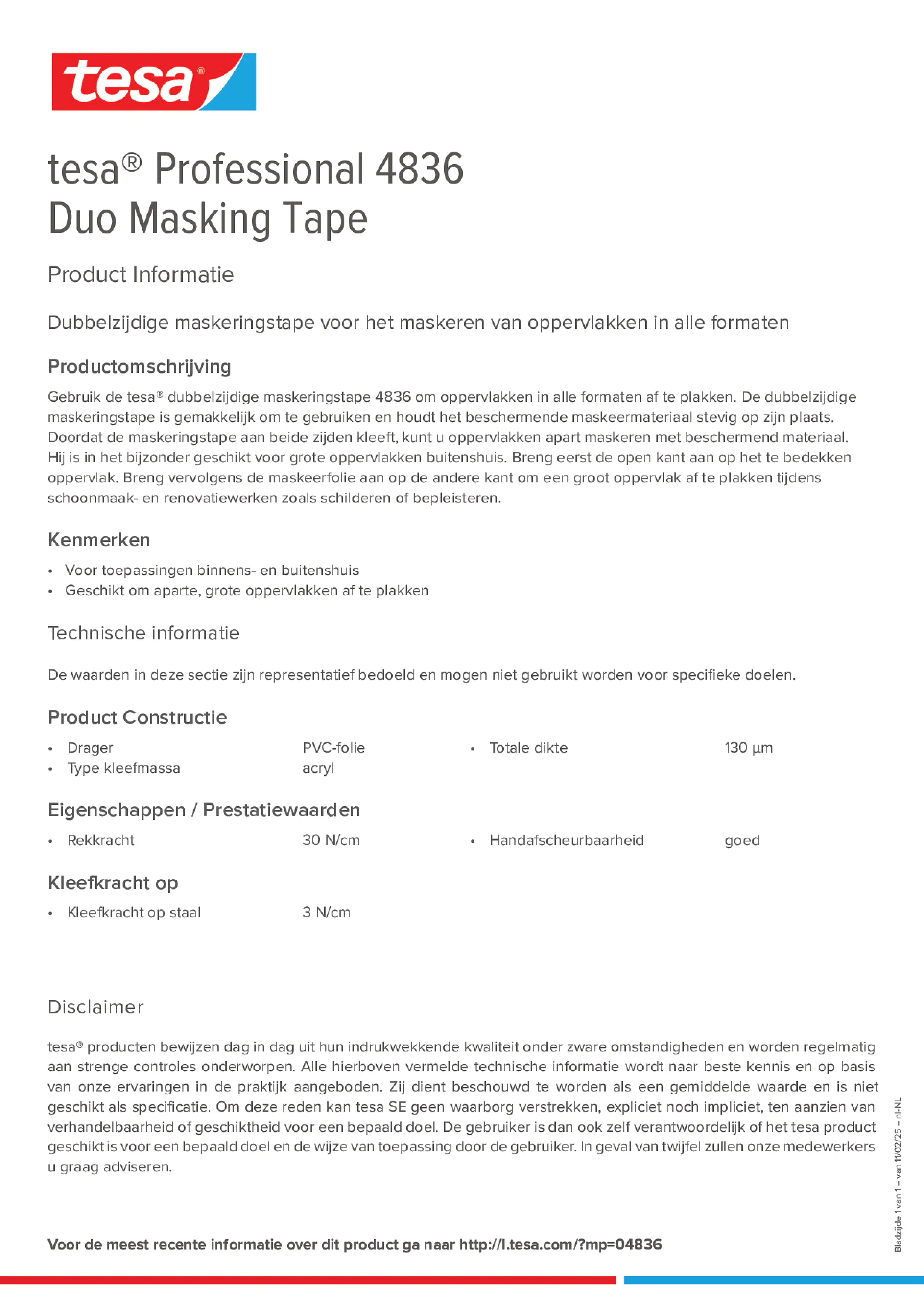 Product information_tesa® Professional 04836_nl-NL