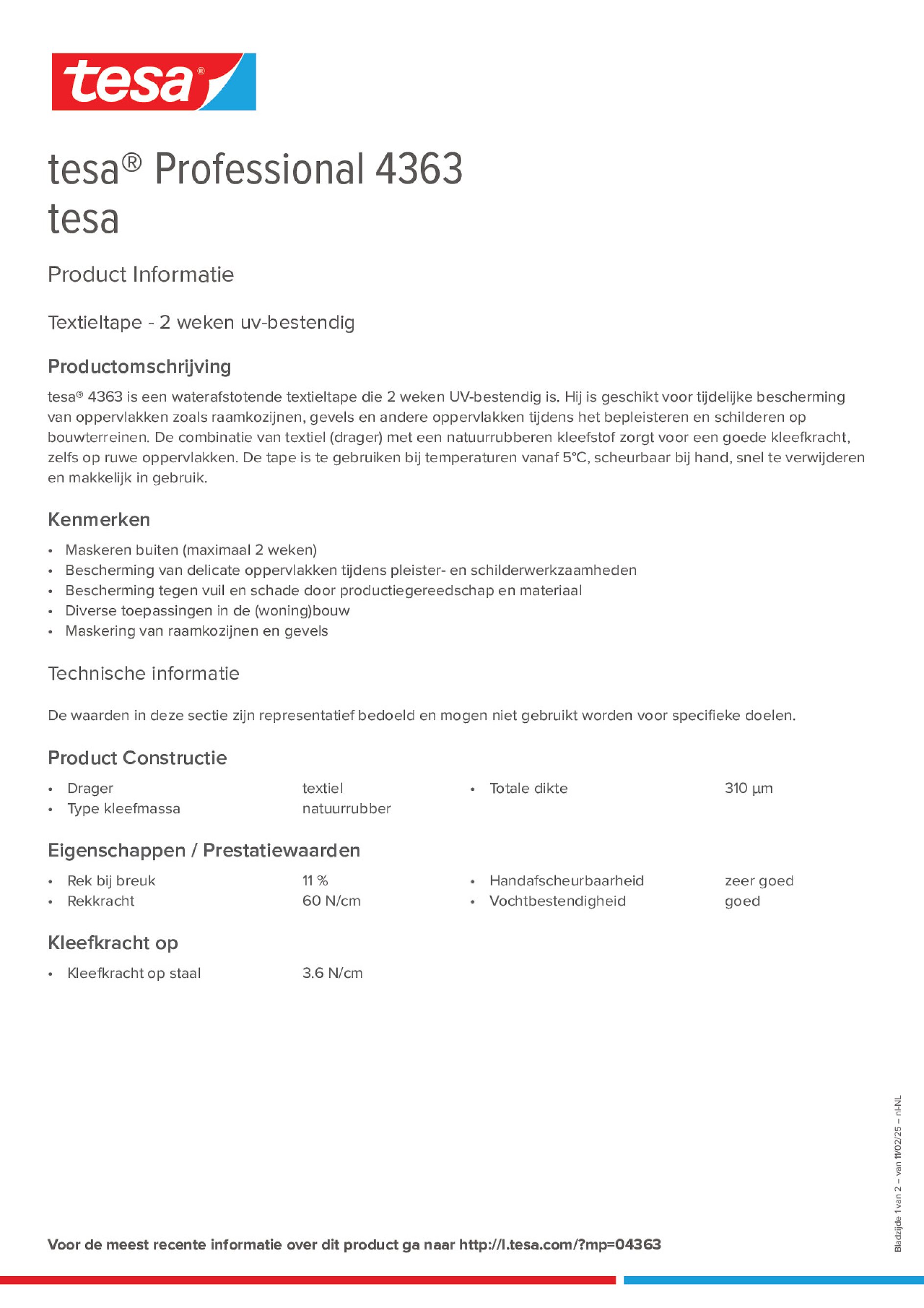 Product information_tesa® Professional 04363_nl-NL