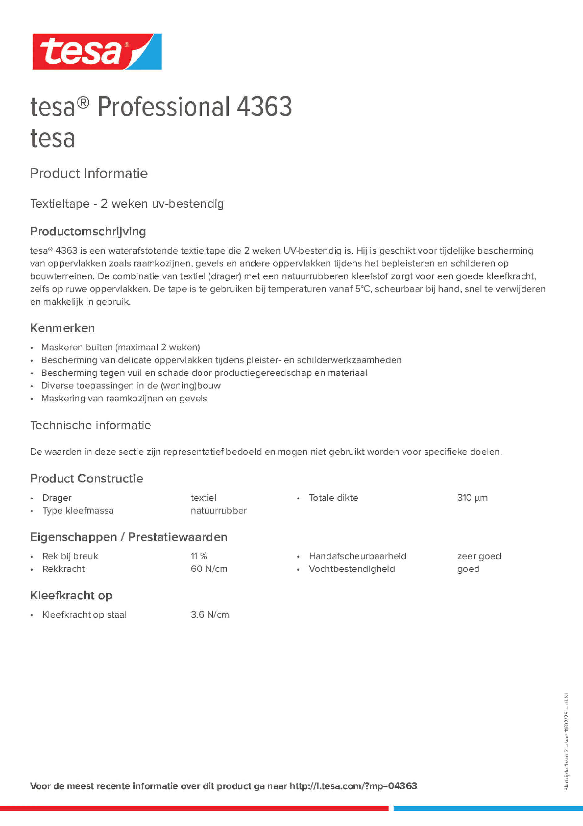 Product information_tesa® Professional 04363_nl-NL