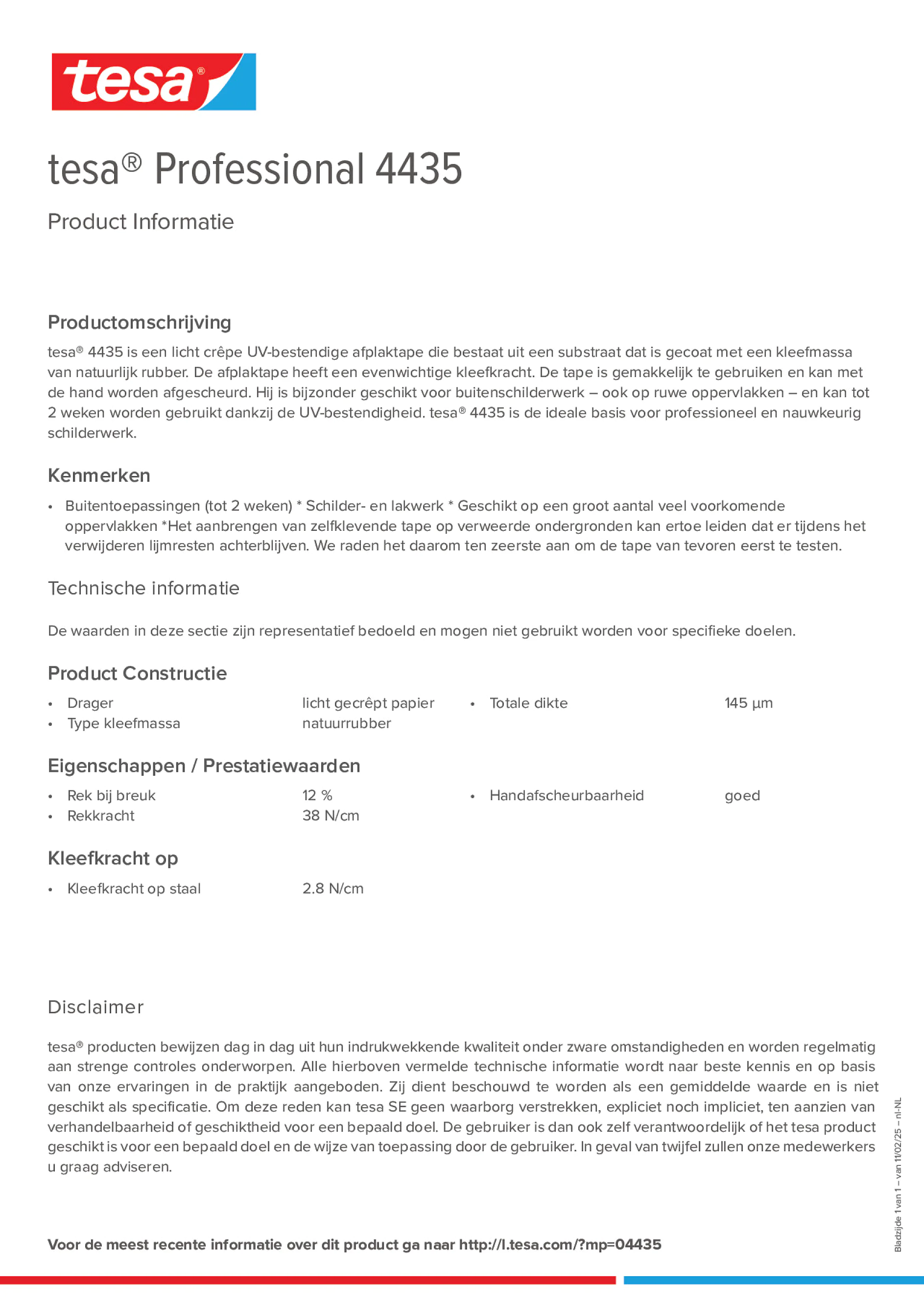 Product information_tesa® Professional 04435_nl-NL
