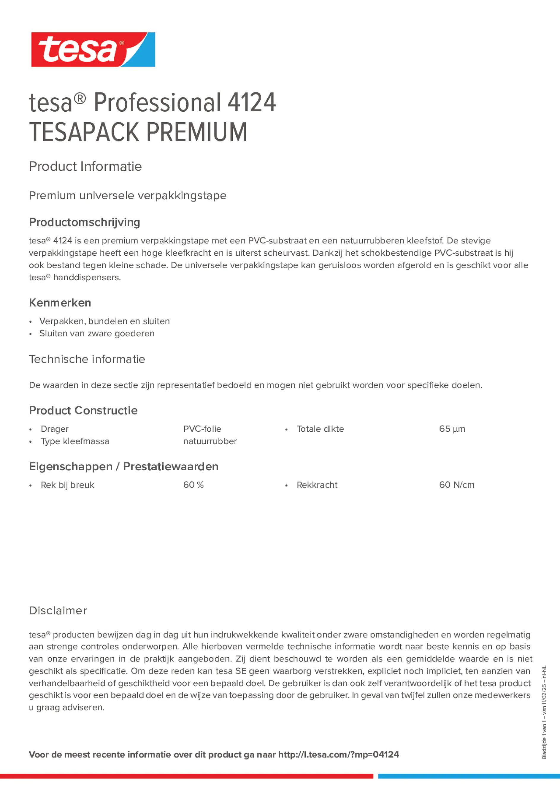 Product information_tesa® Professional 04124_nl-NL