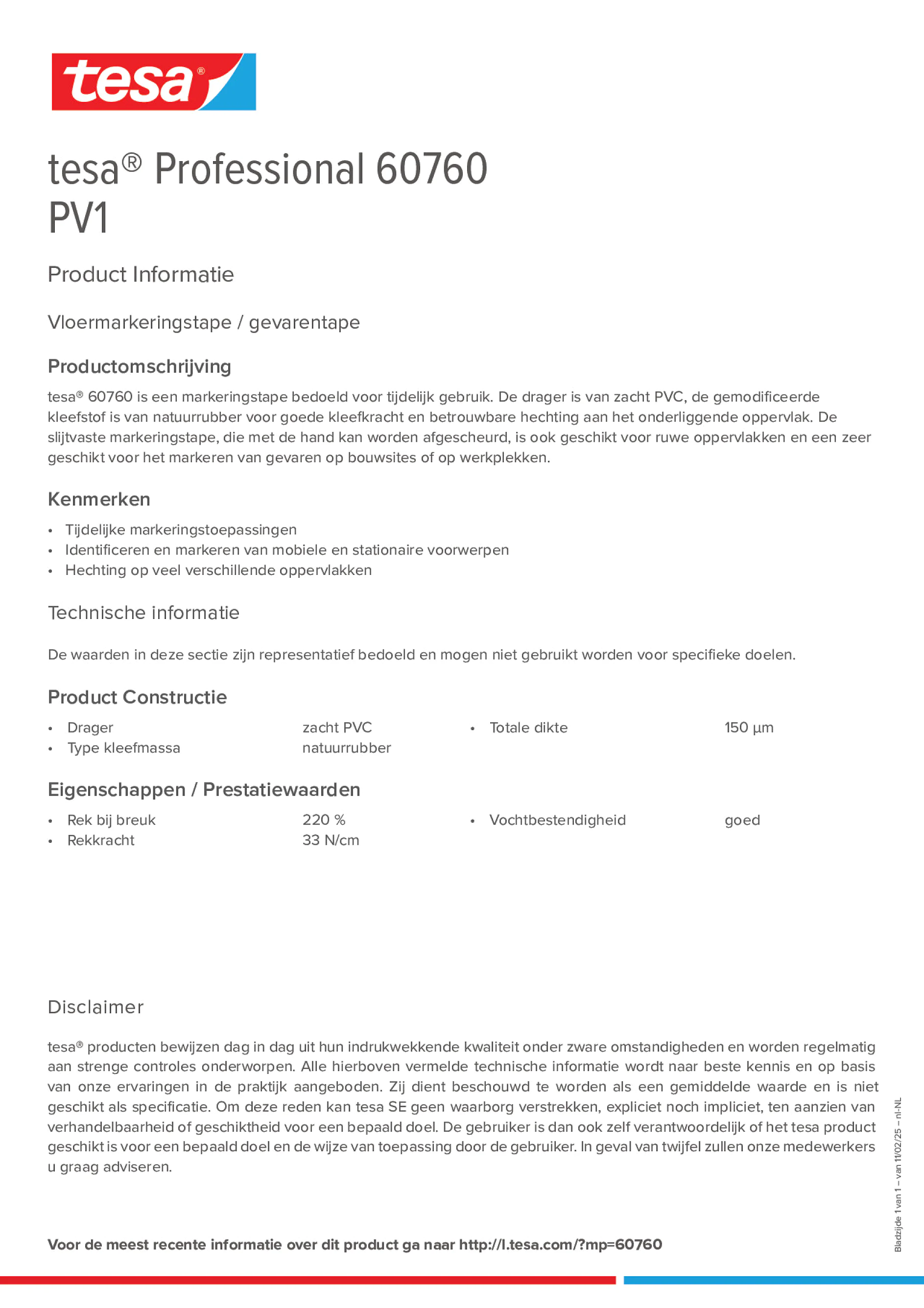 Product information_tesa® Professional 60760_nl-NL