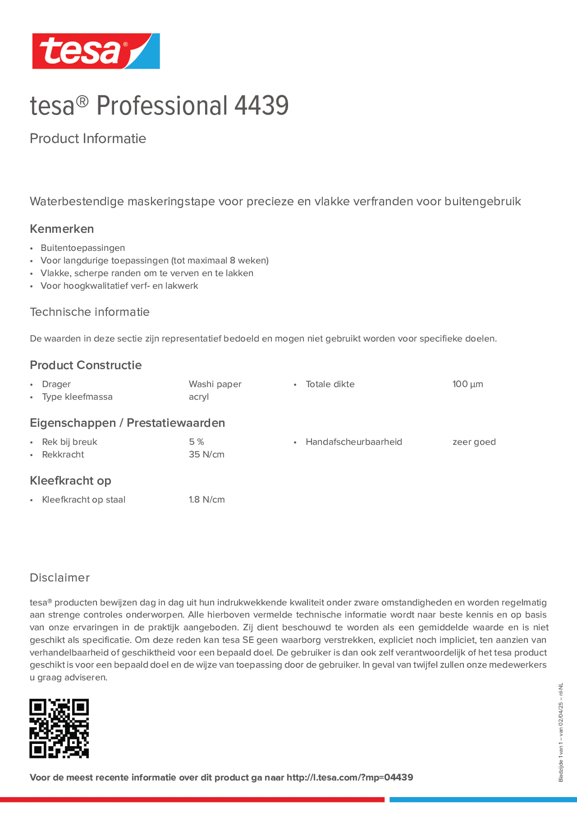 Product information_tesa® Professional 04439_nl-NL