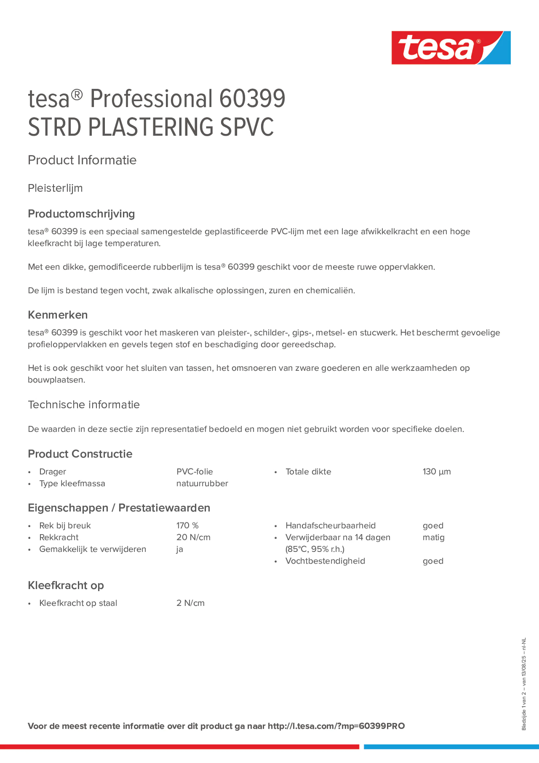 Product information_tesa® Professional 60399_nl-NL