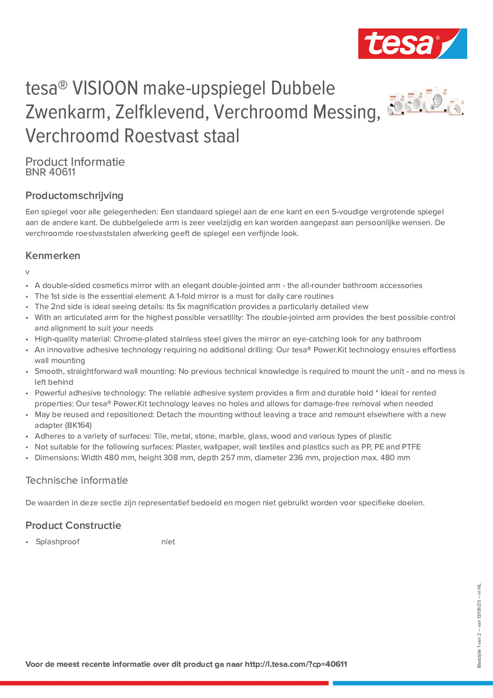 Product information_tesa® 40611_nl-NL