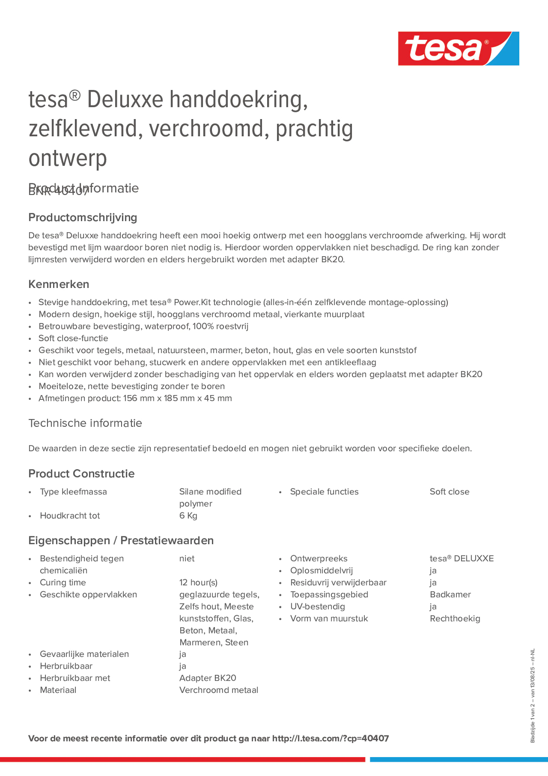 Product information_tesa® 40407_nl-NL