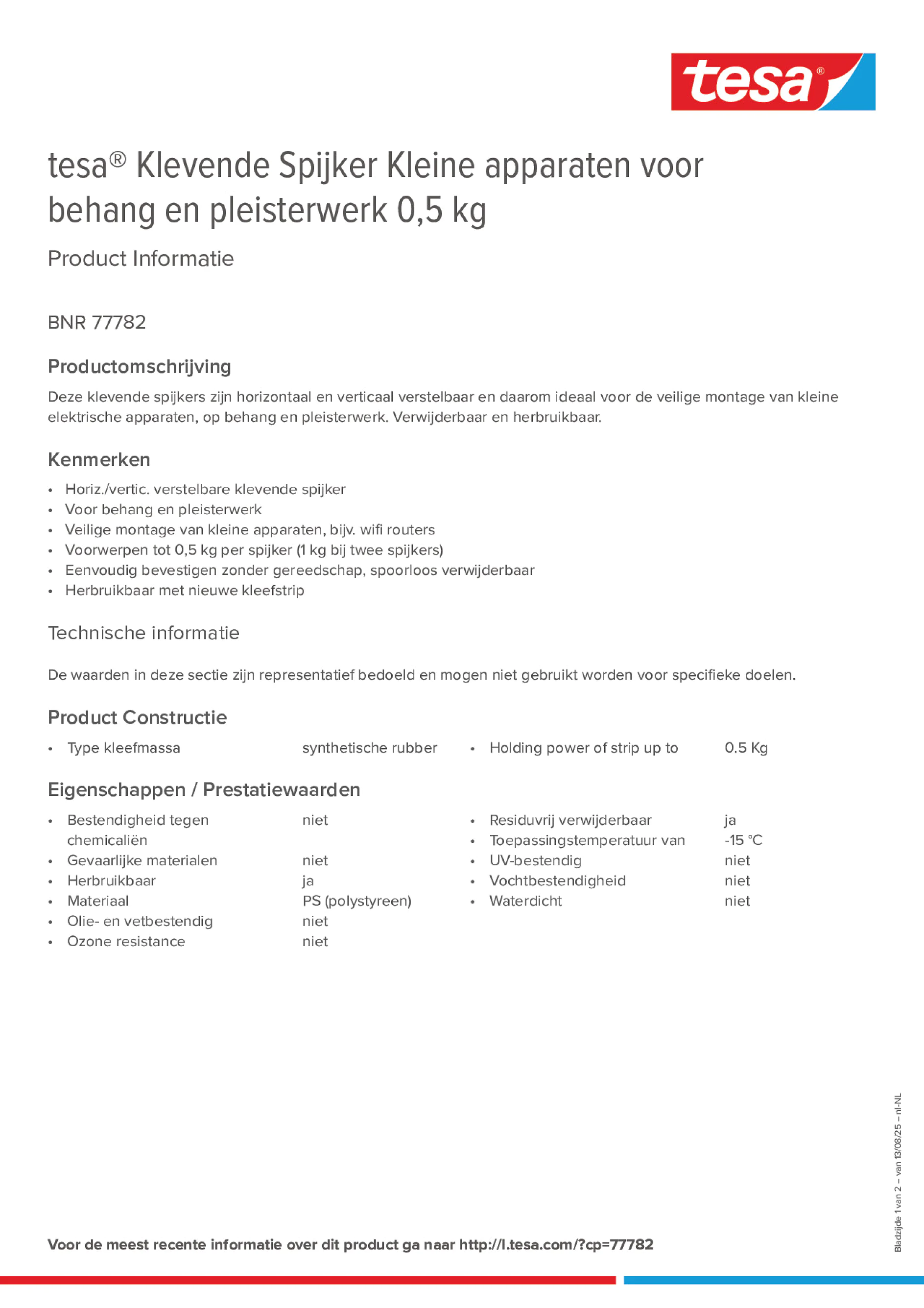 Product information_tesa® 77782_nl-NL