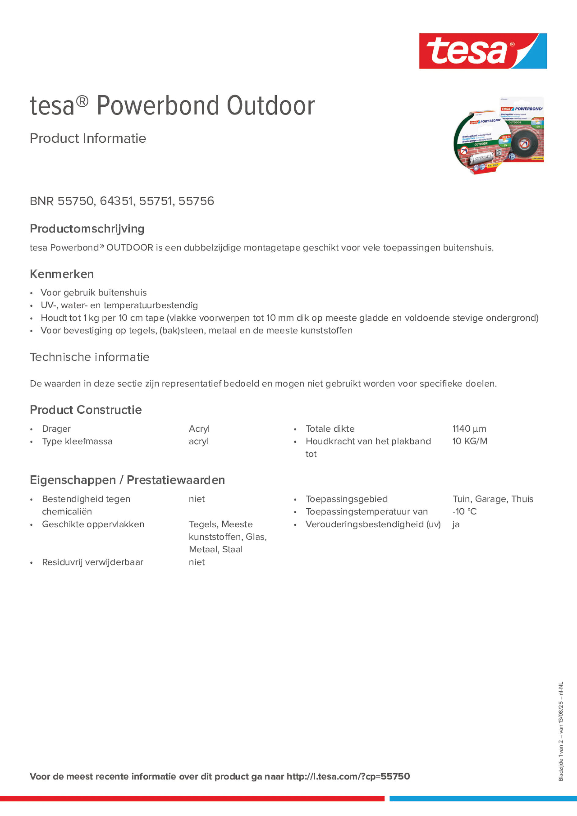 Product information_tesa® Powerbond 55751_nl-NL
