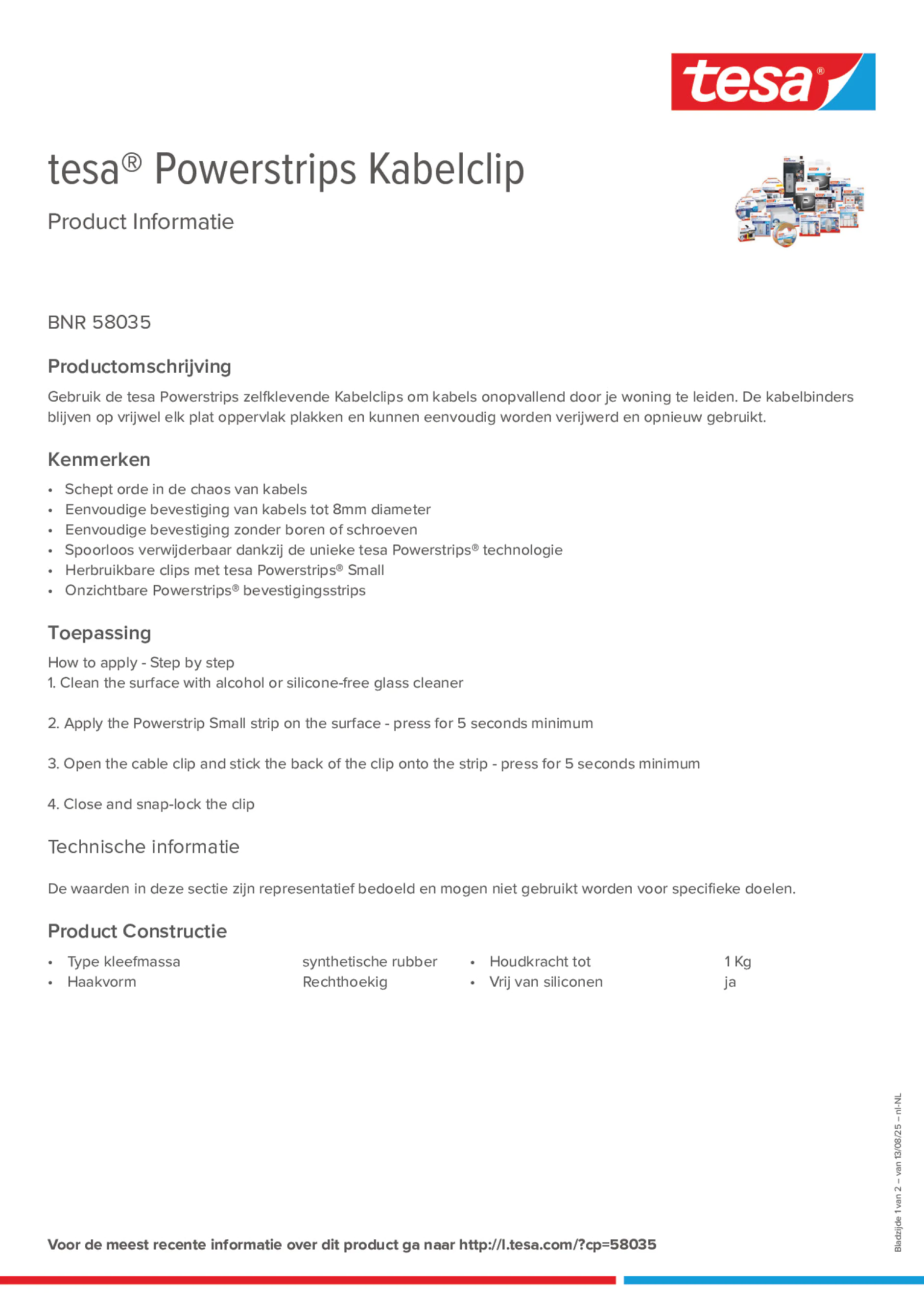 Product information_tesa® Powerstrips 58035_nl-NL