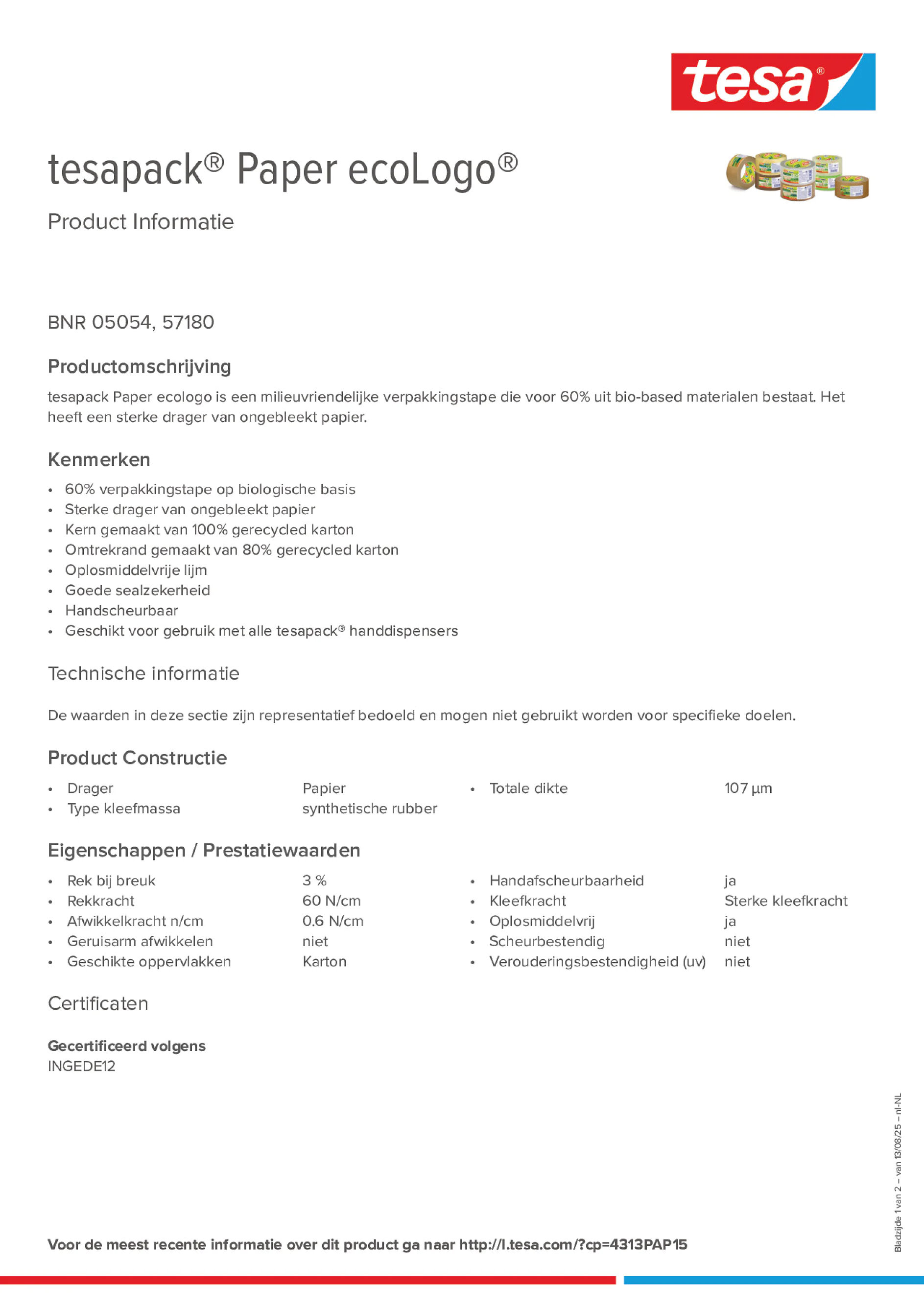 Product information_tesapack® 5054_nl-NL