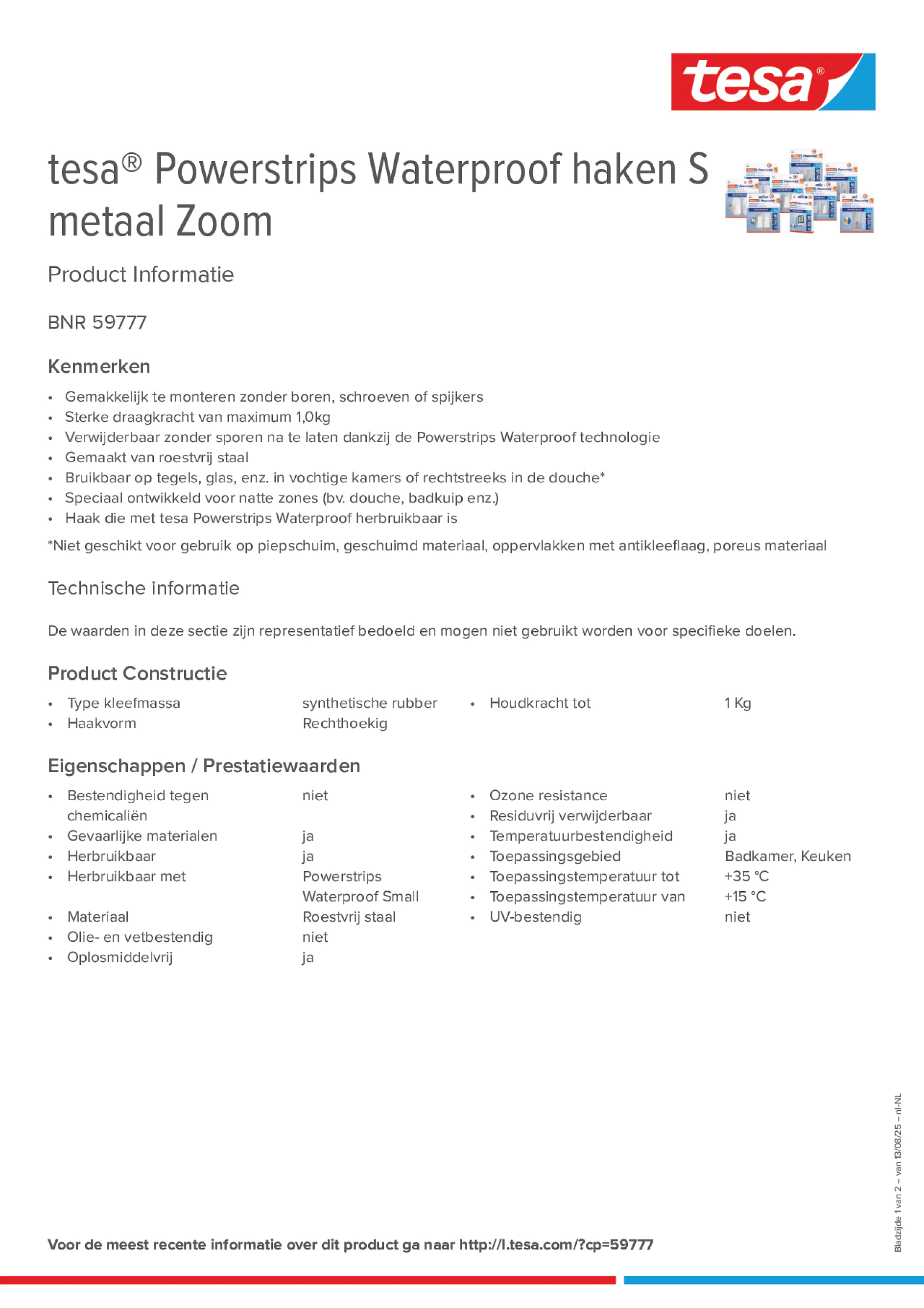 Product information_tesa® Powerstrips 59777_nl-NL