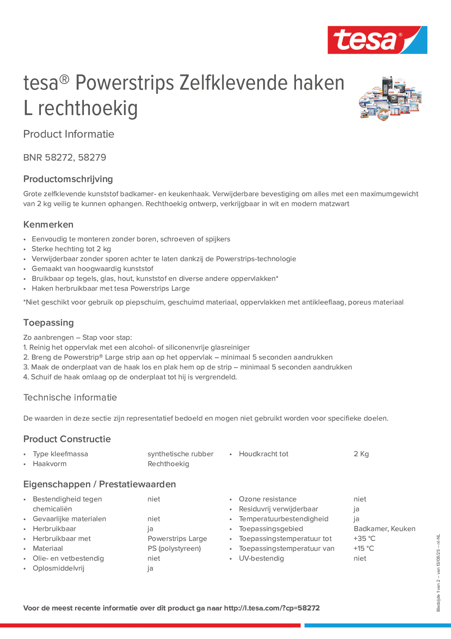 Product information_tesa® Powerstrips 58272_nl-NL