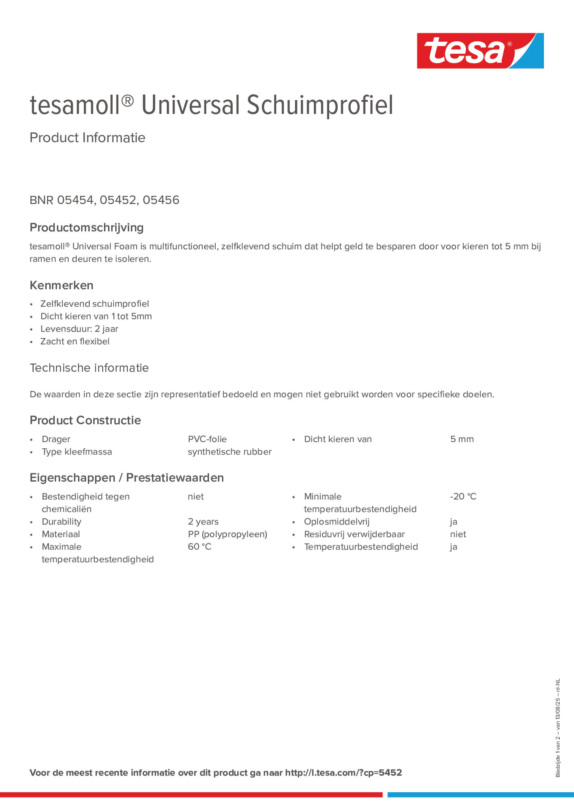 Product information_tesamoll® 55604_nl-NL