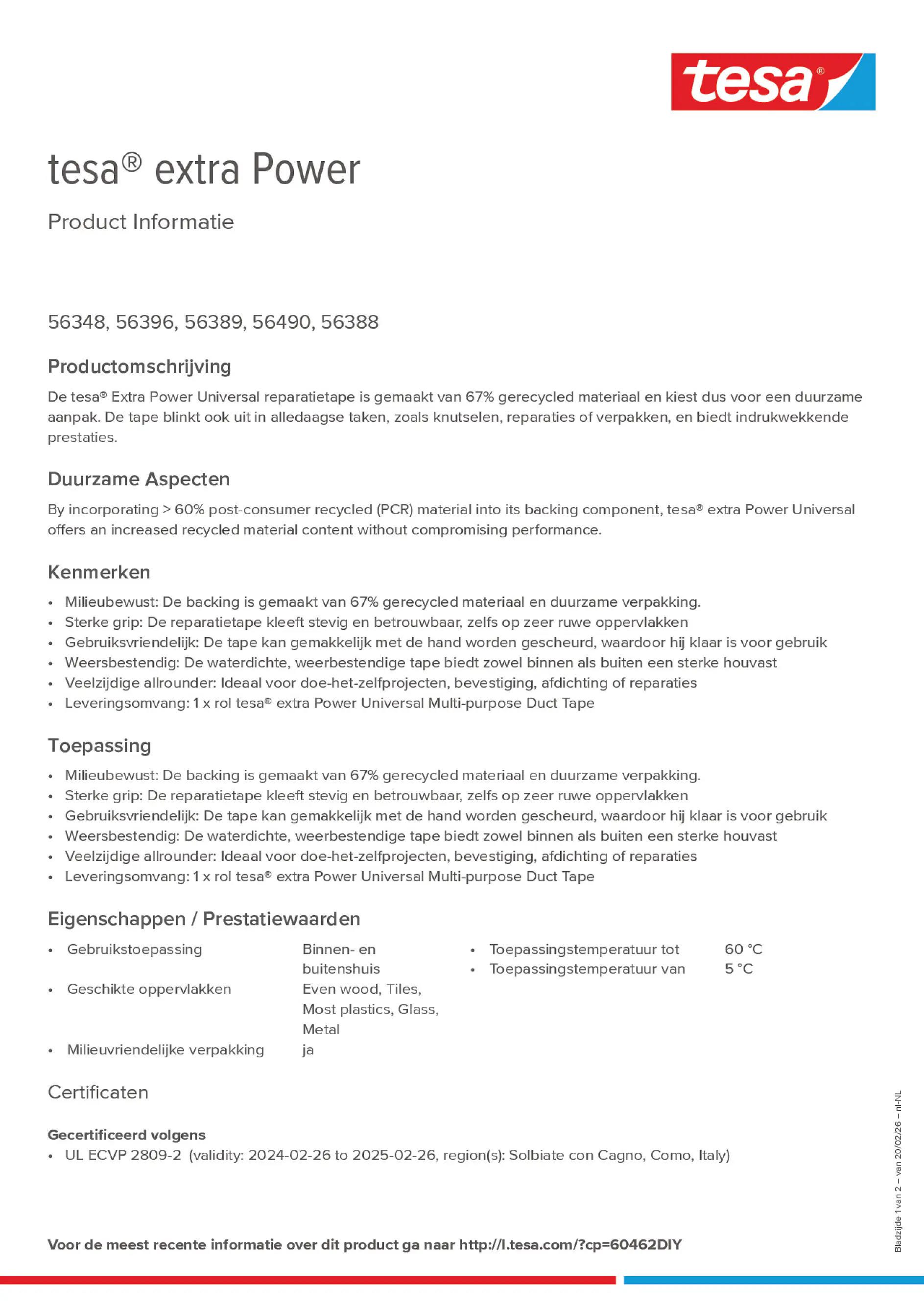 Product information_tesa® extra Power 60462DIY_nl-NL