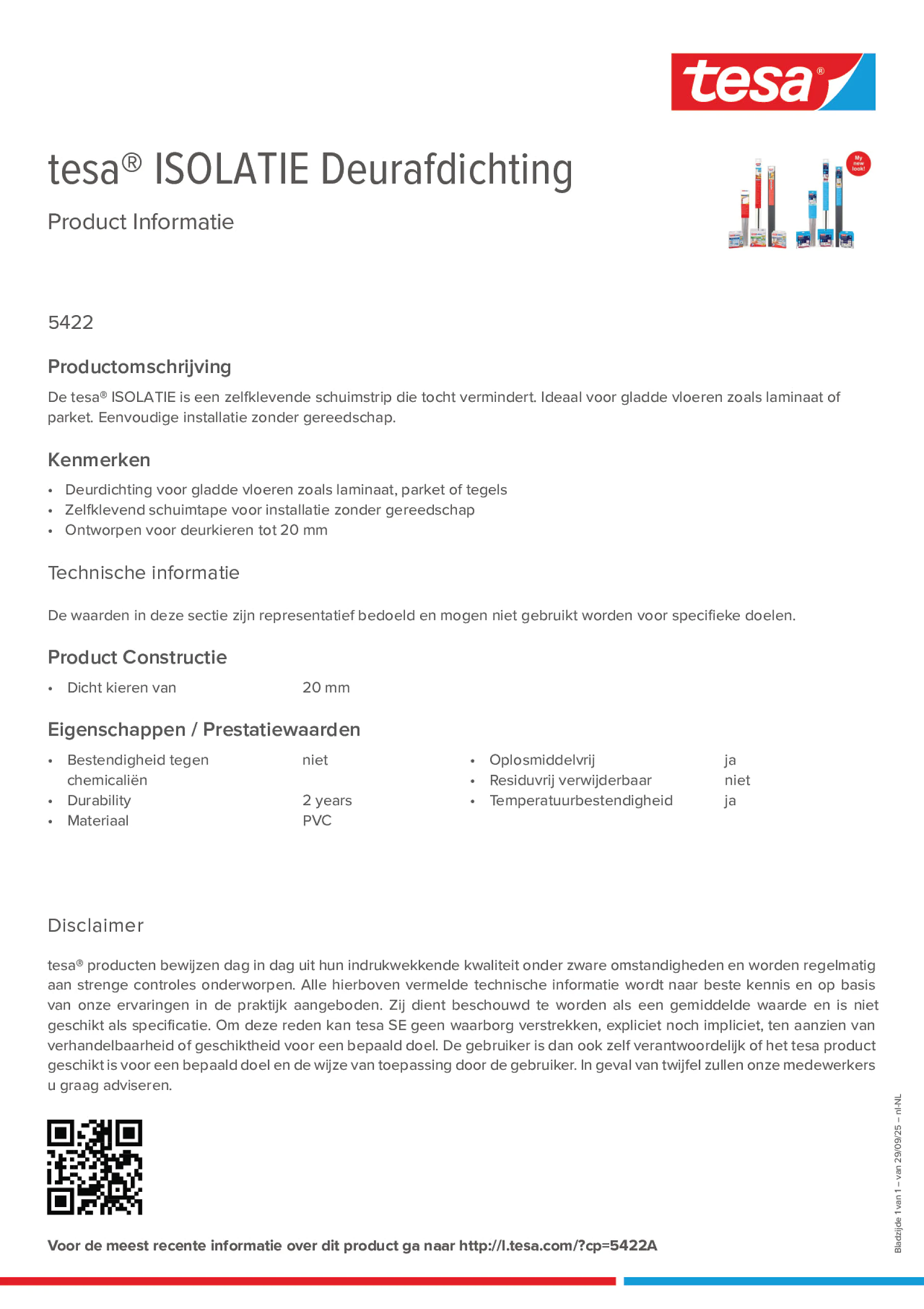 Product information_tesa® 05422_nl-NL