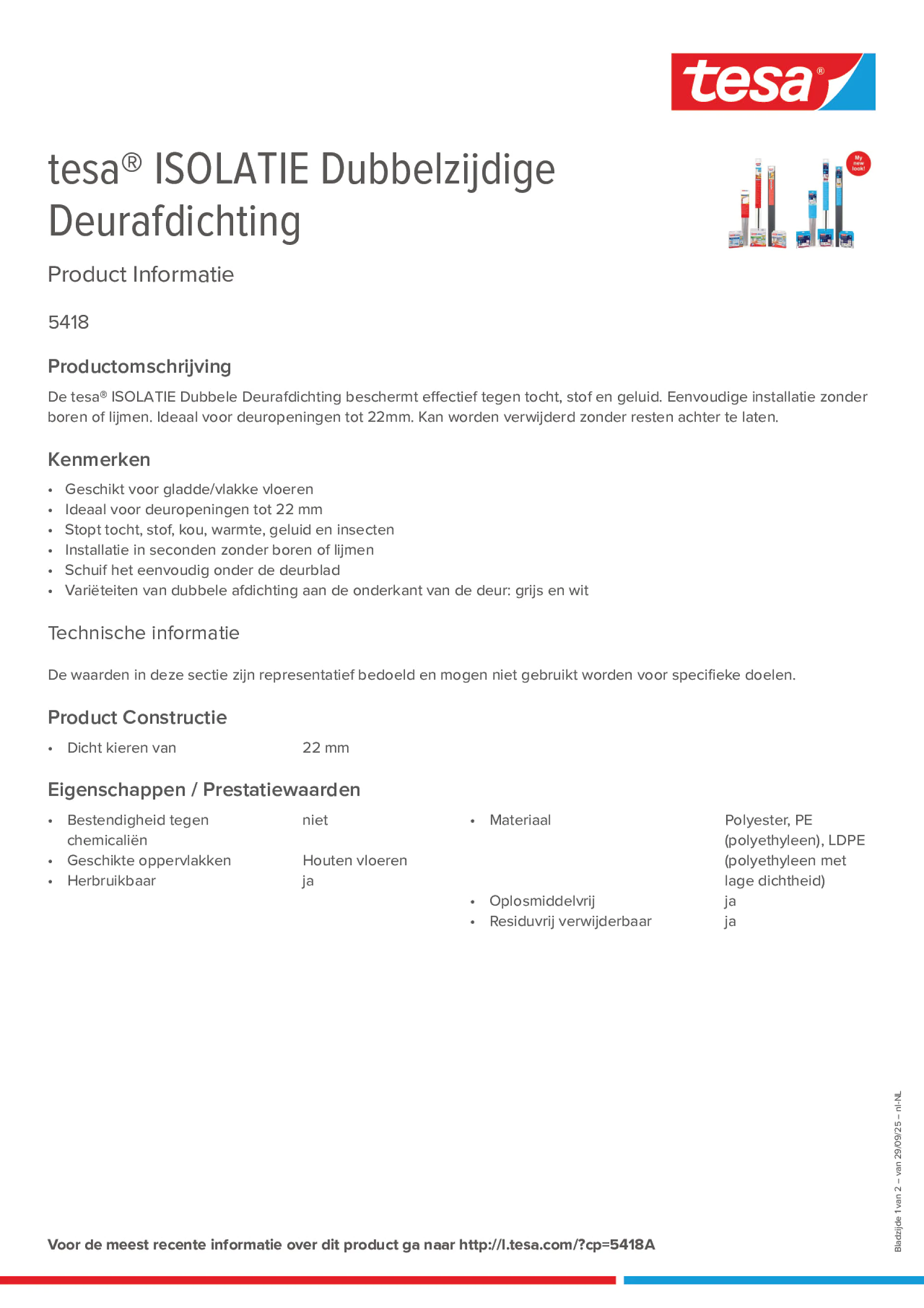 Product information_tesa® 05418_nl-NL