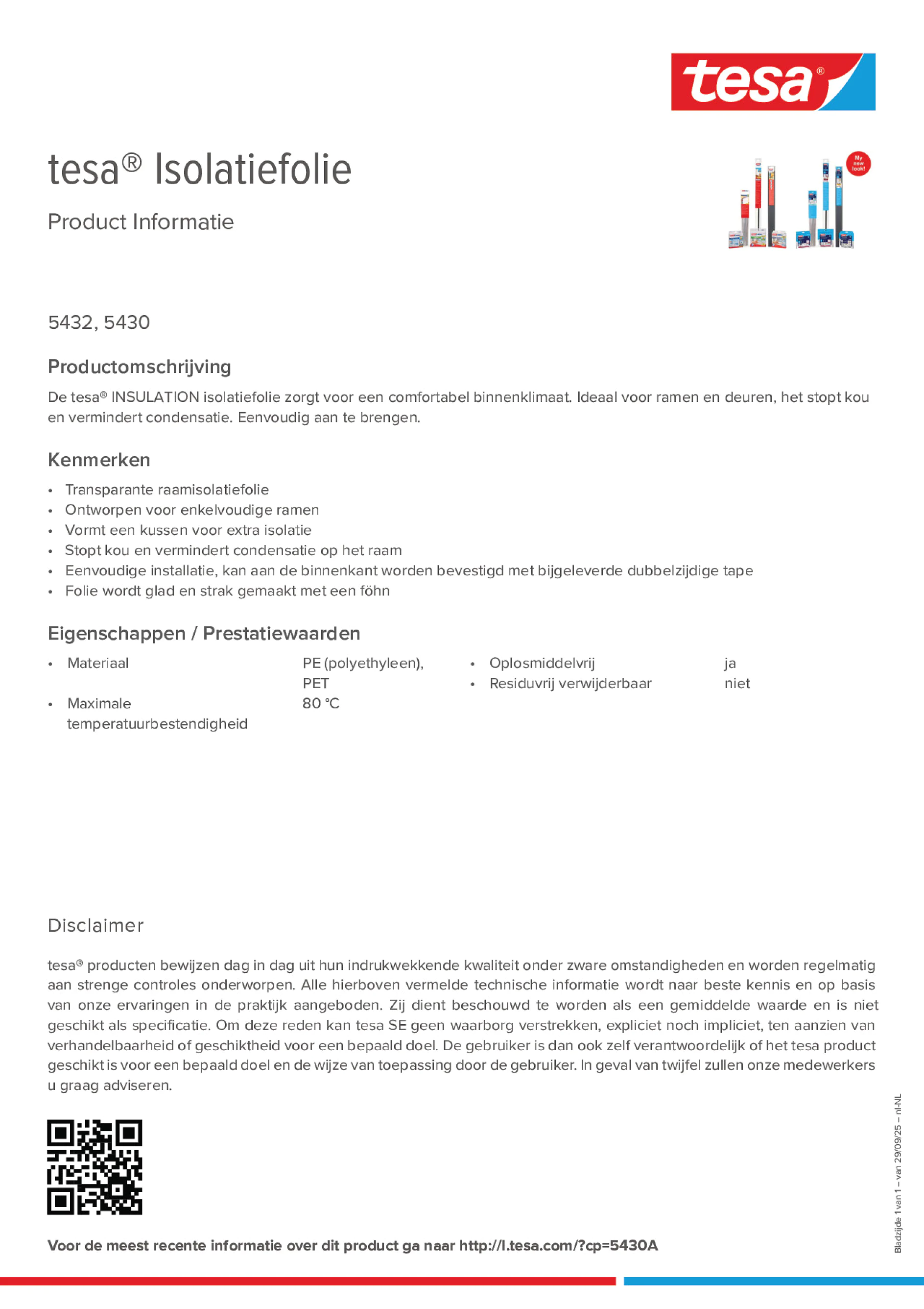 Product information_tesa® 05432_nl-NL