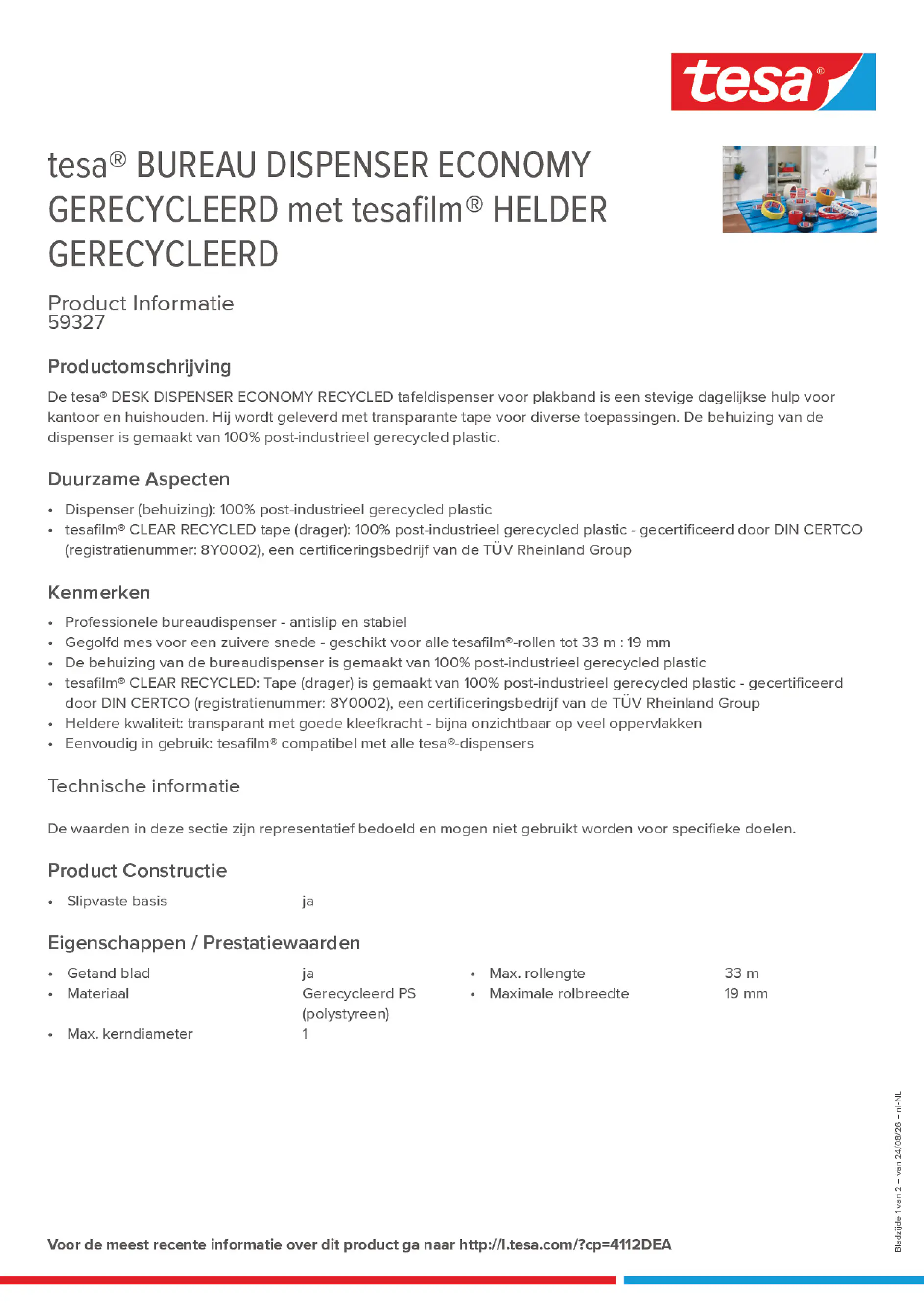 Product information_tesa® 4112DEA_nl-NL