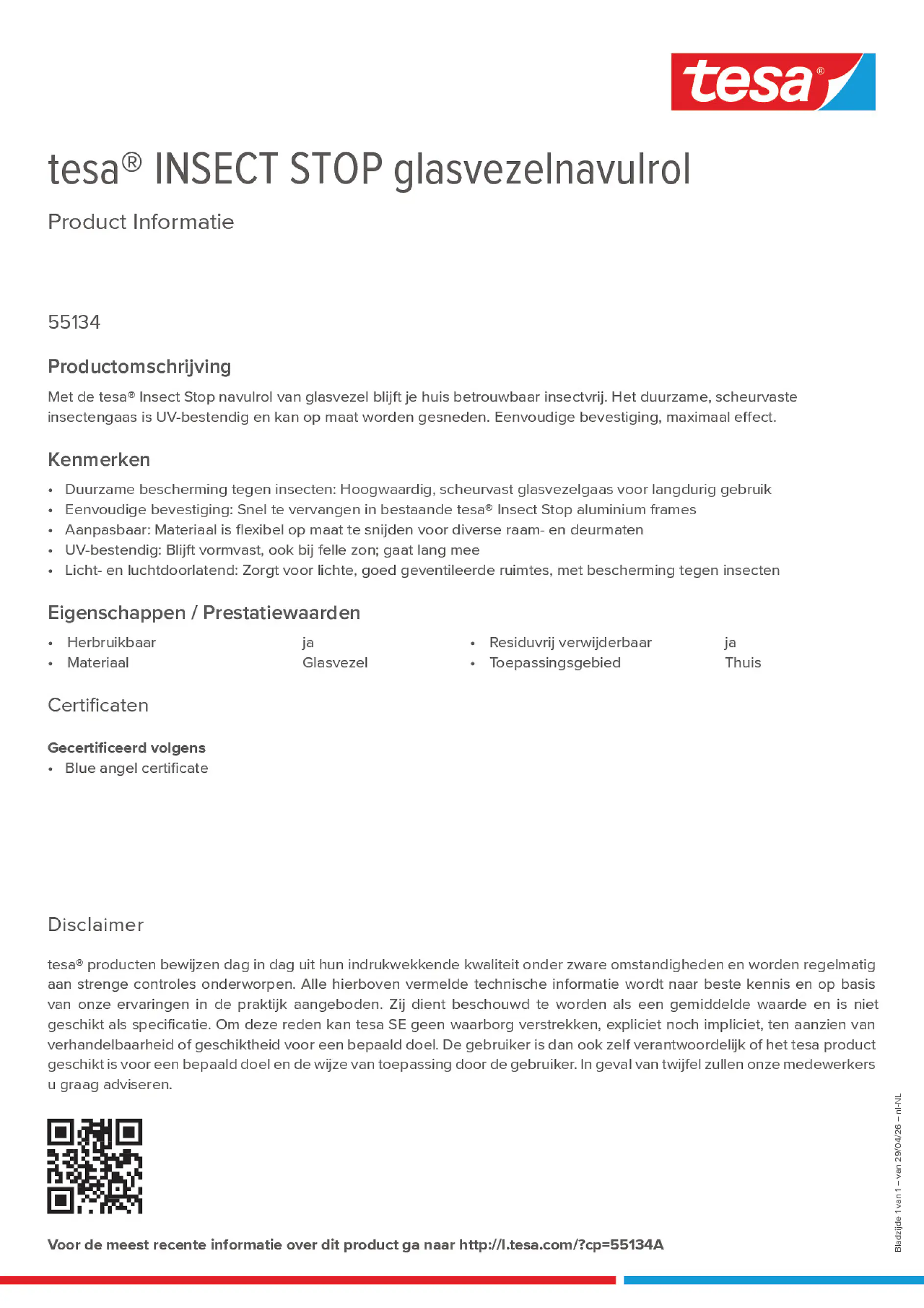 Product information_tesa® 55134A_nl-NL