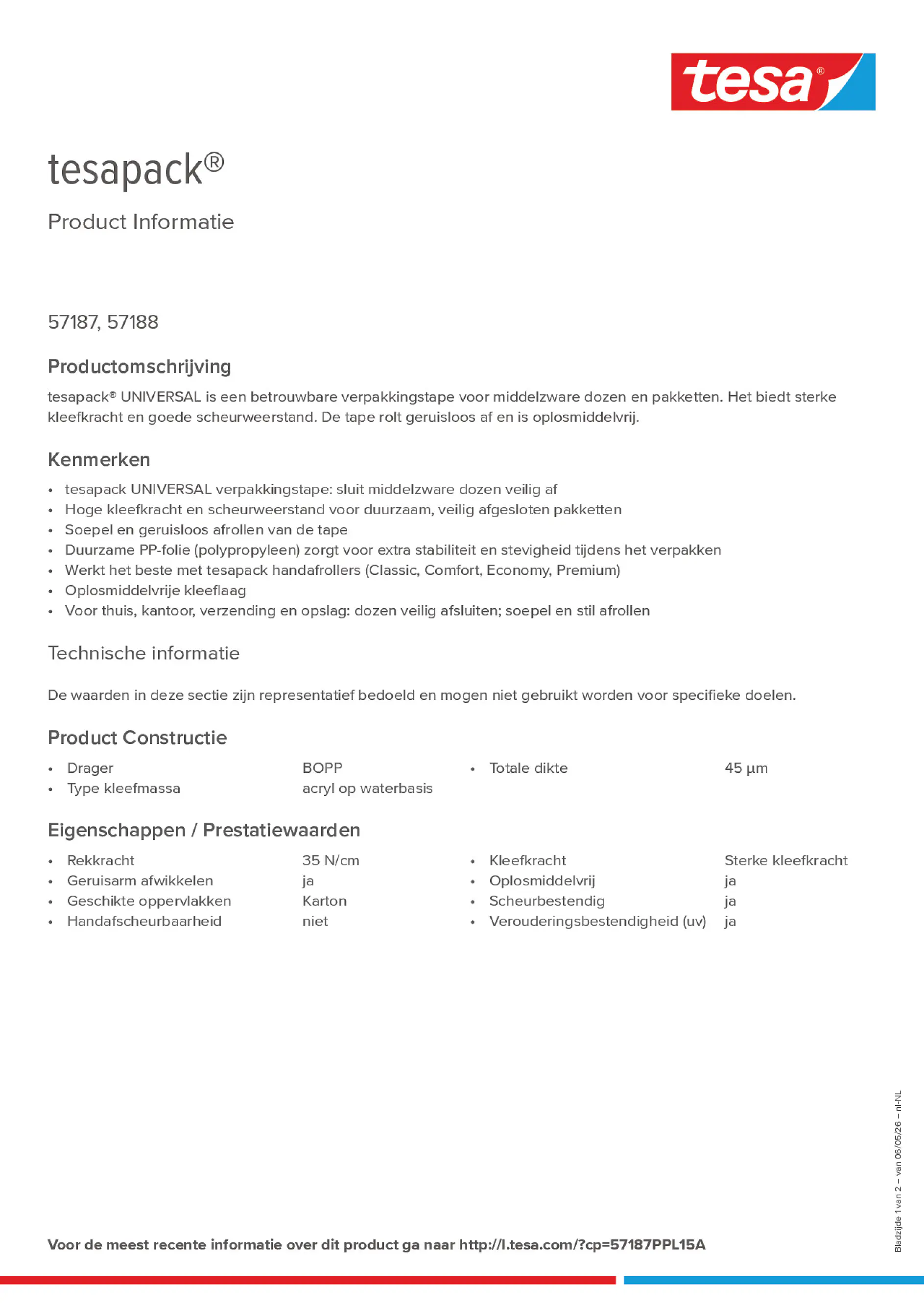 Product information_tesapack® 57187PPL15A_nl-NL
