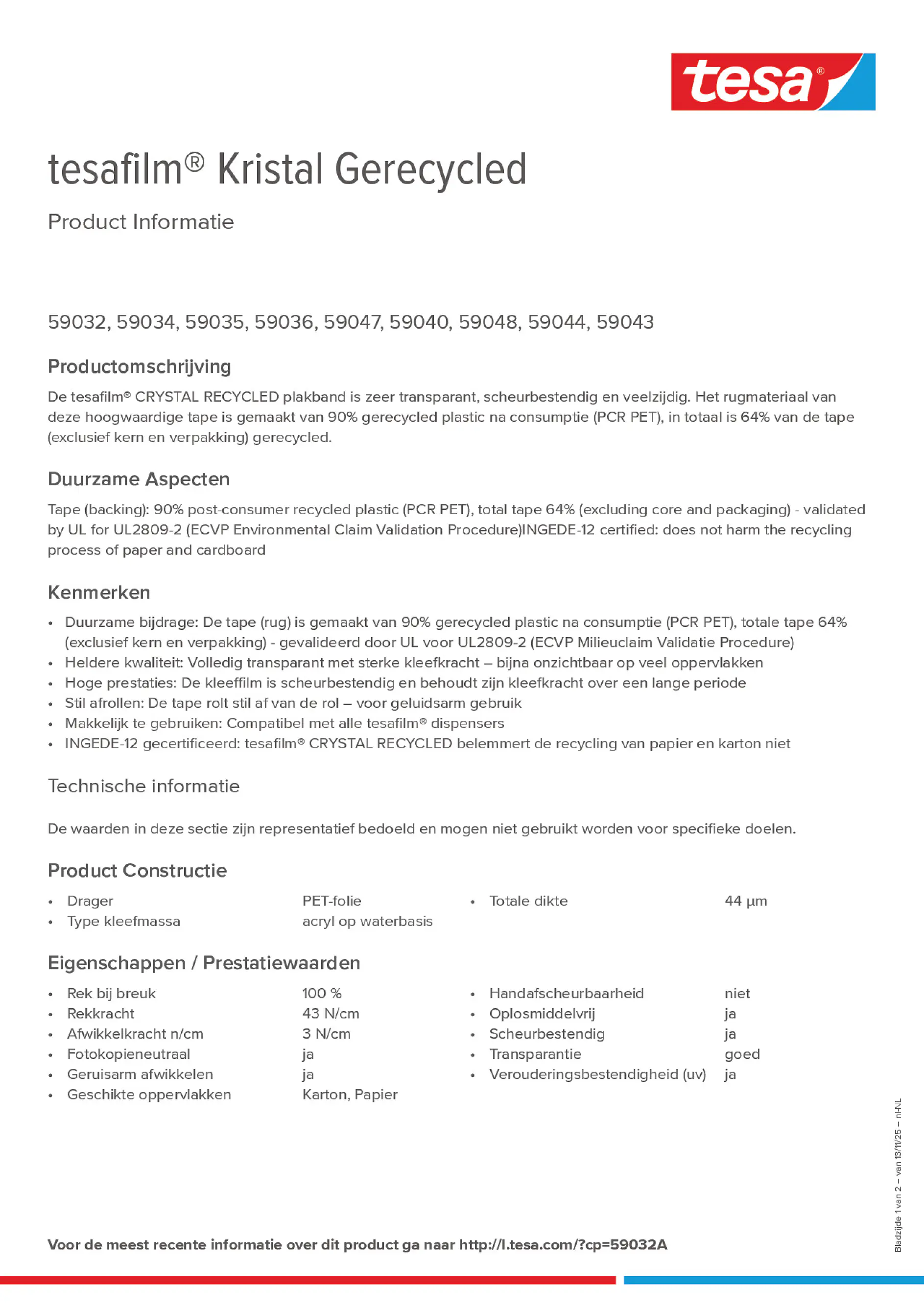 Product information_tesafilm® 59032A_nl-NL