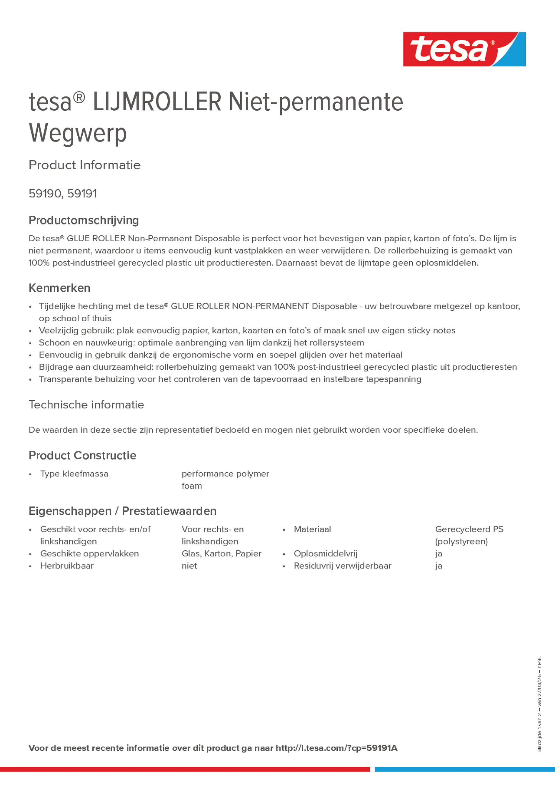 Product information_tesa® 59191A_nl-NL