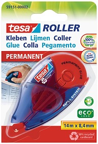 Trwały klej w taśmie tesa ecoLogo®.