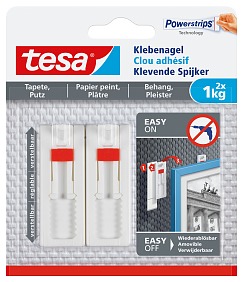 Regulowany gwóźdź samoprzylepny tesa® 1 kg, tapeta i tynk