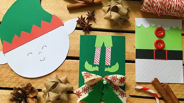 3 pomysły na kartki świąteczne z motywem elfa
