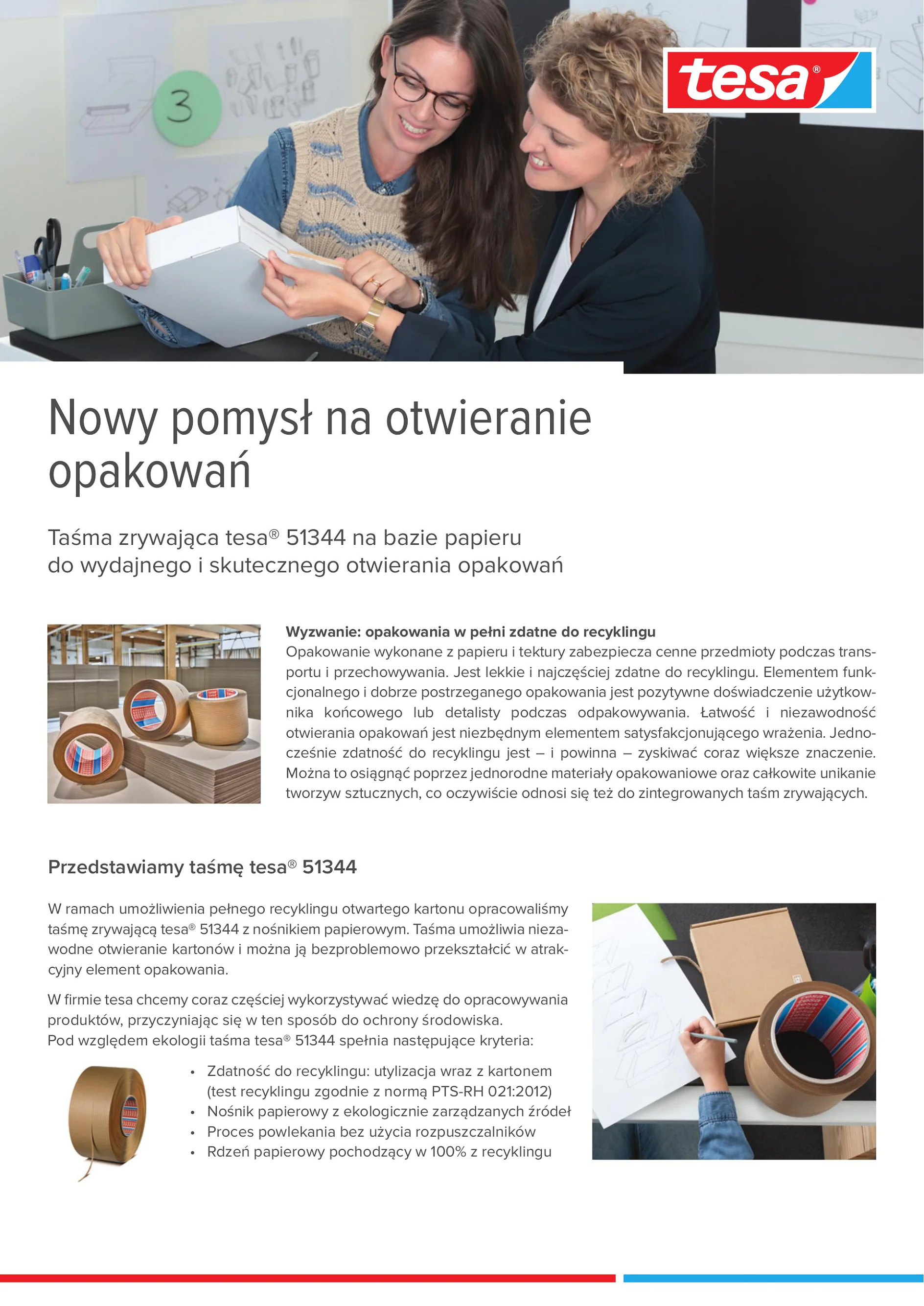 2-pager tesa® 51344 paper-based tear tape 2022-10_PL_WEB