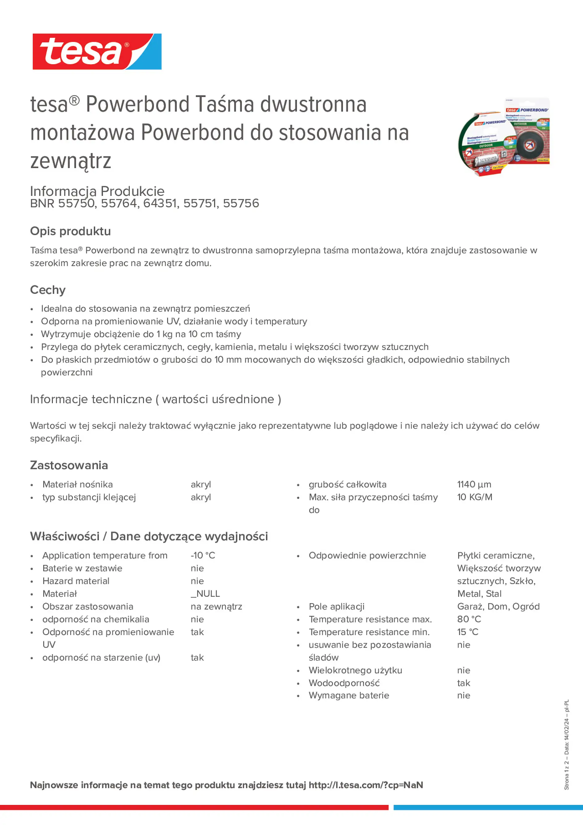 Product information_tesa® Powerbond 55751_pl-PL
