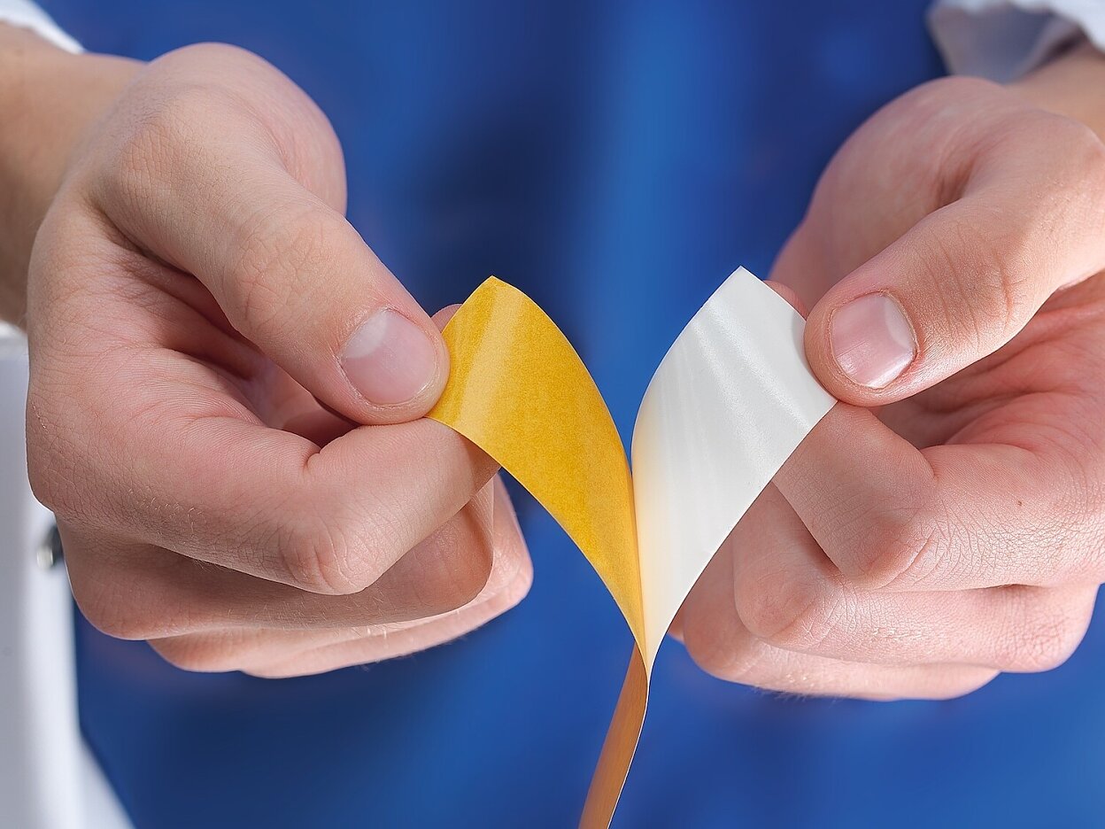 tesa 7475 tape for assessing release properties of silicone coatings step2of5 ap