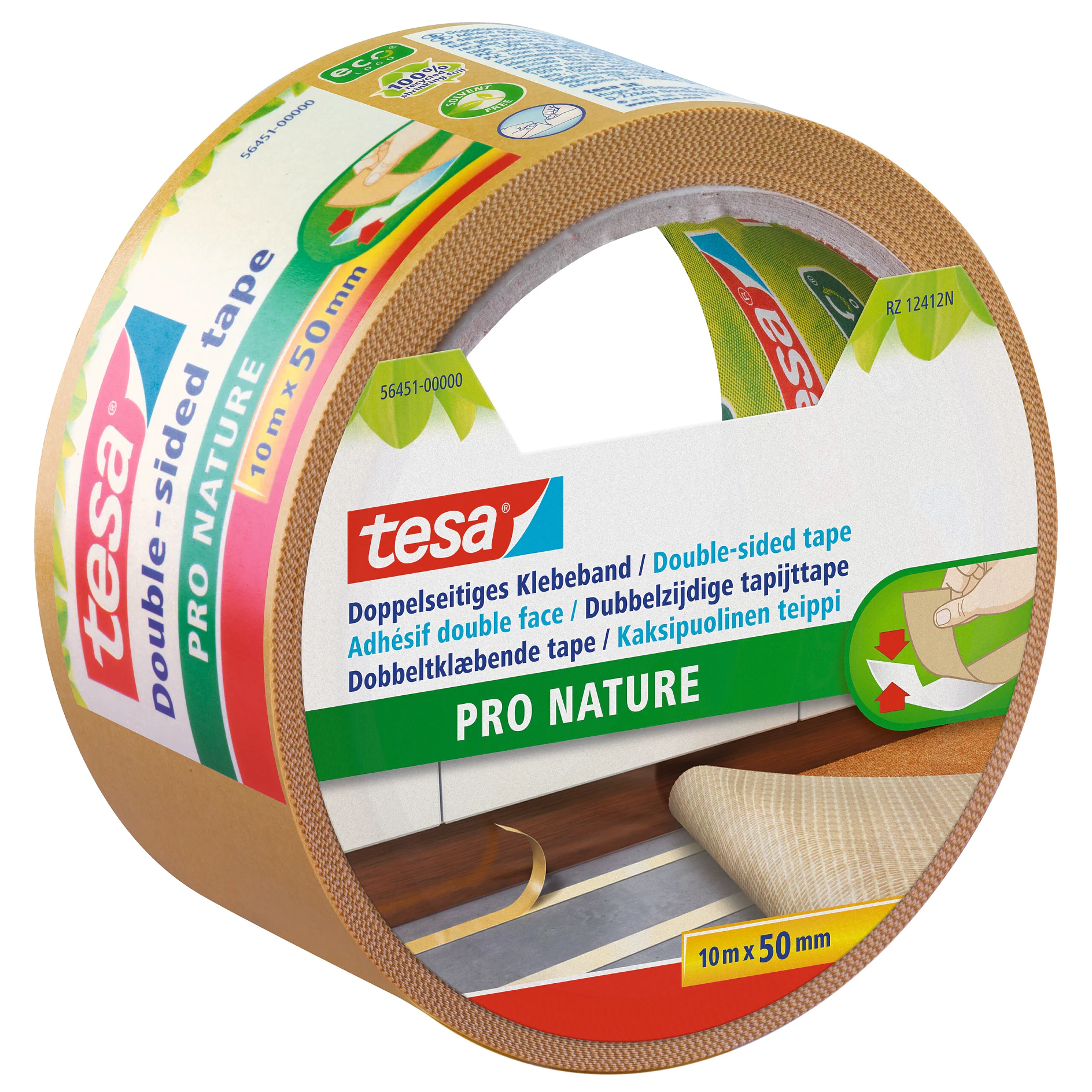 [en-en] tesa® Double-sided tape, Eco Fixa 10m : 50mm