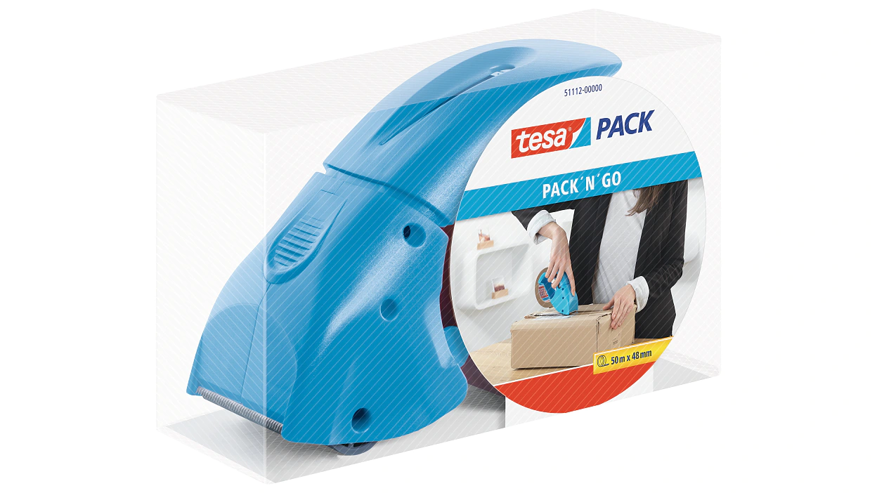 [en-en] tesapack dispenser pack-n-go, blue