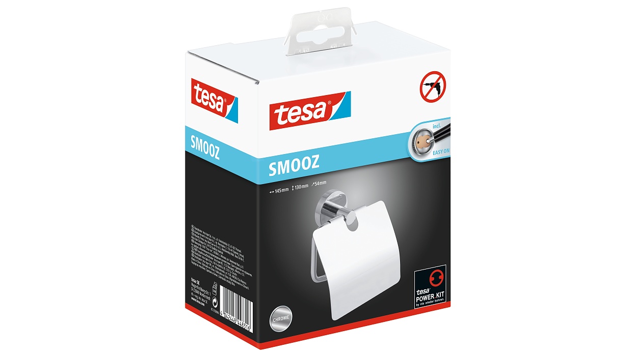 [en-en] tesa Smooz Toilet Roll Holder With Lid