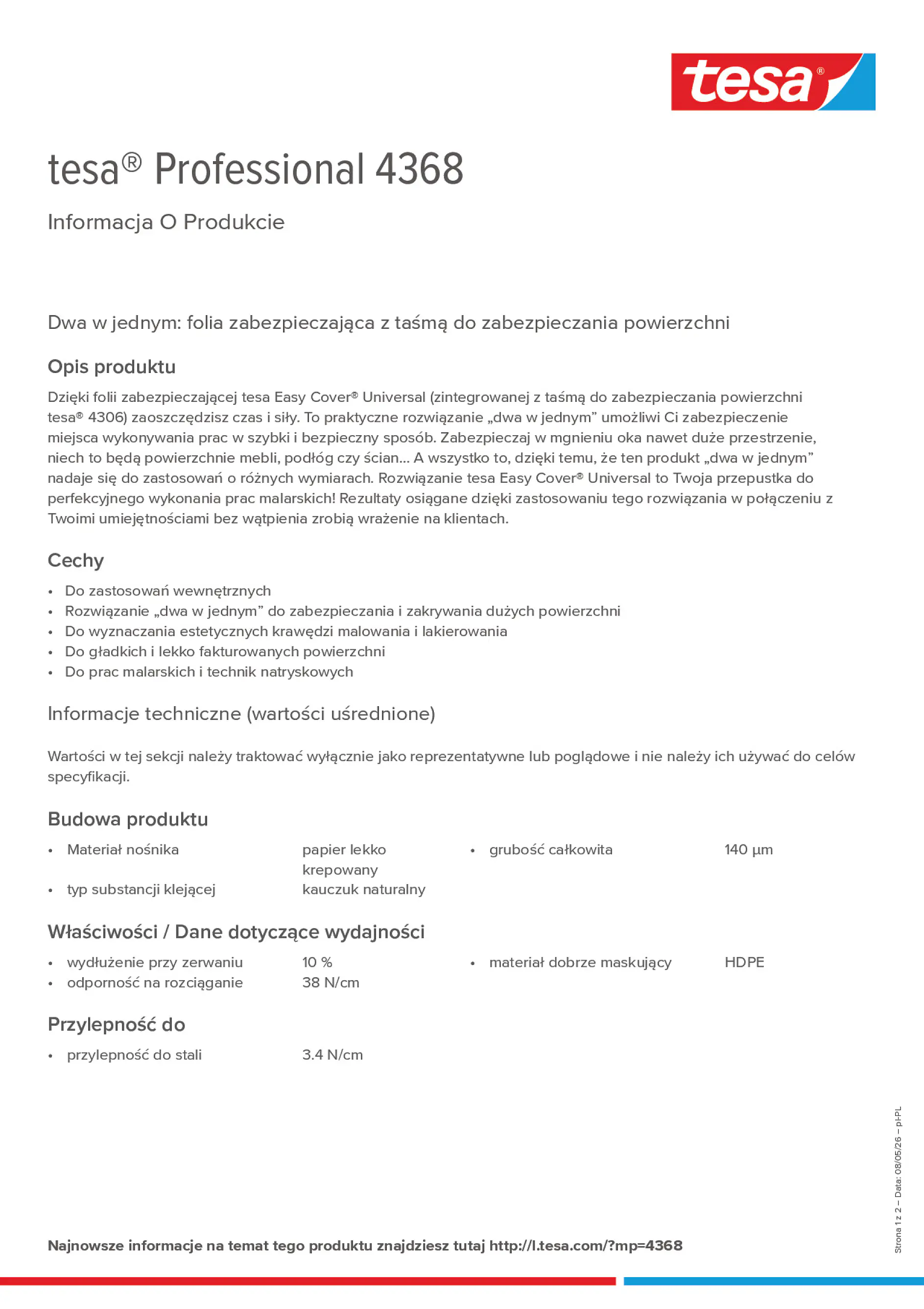 Product information_tesa® Professional 04368_pl-PL