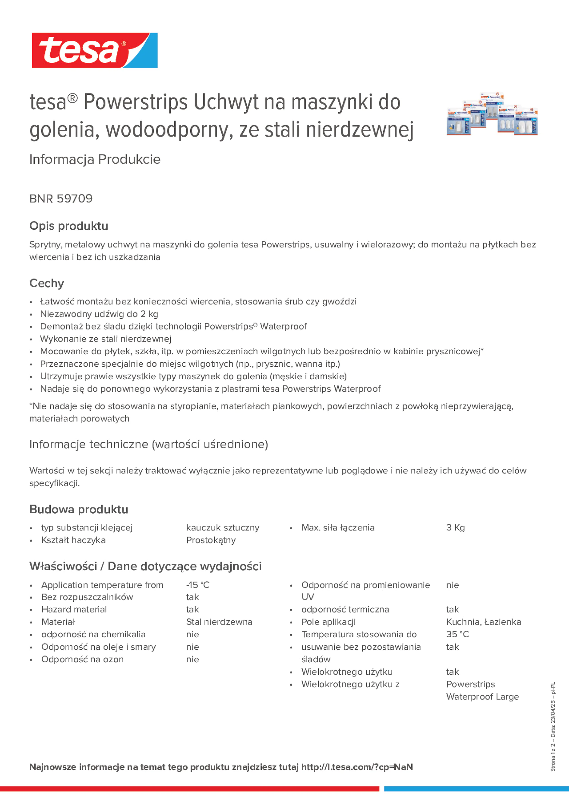 Product information_tesa® Powerstrips 59709_pl-PL