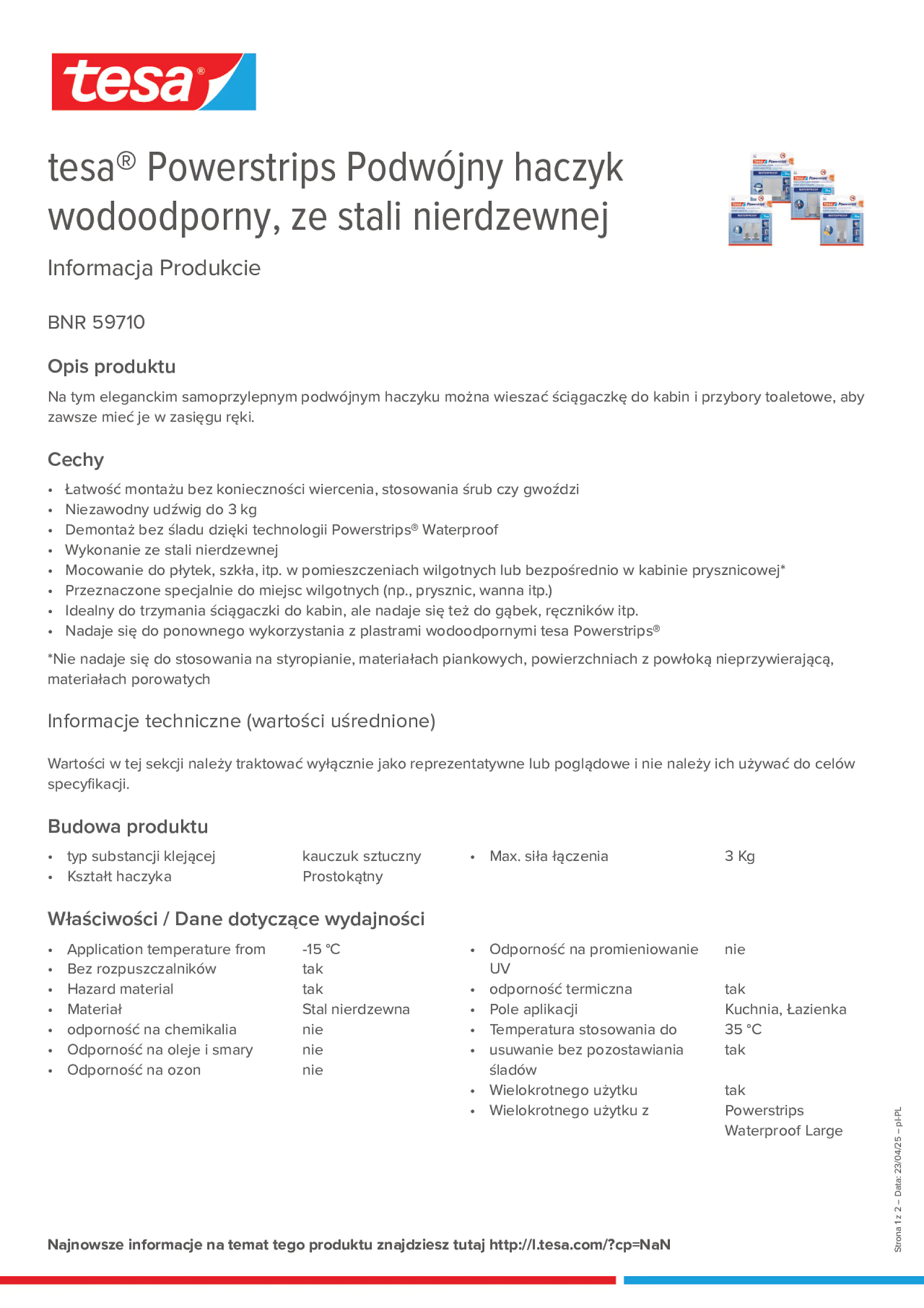 Product information_tesa® Powerstrips 59710_pl-PL