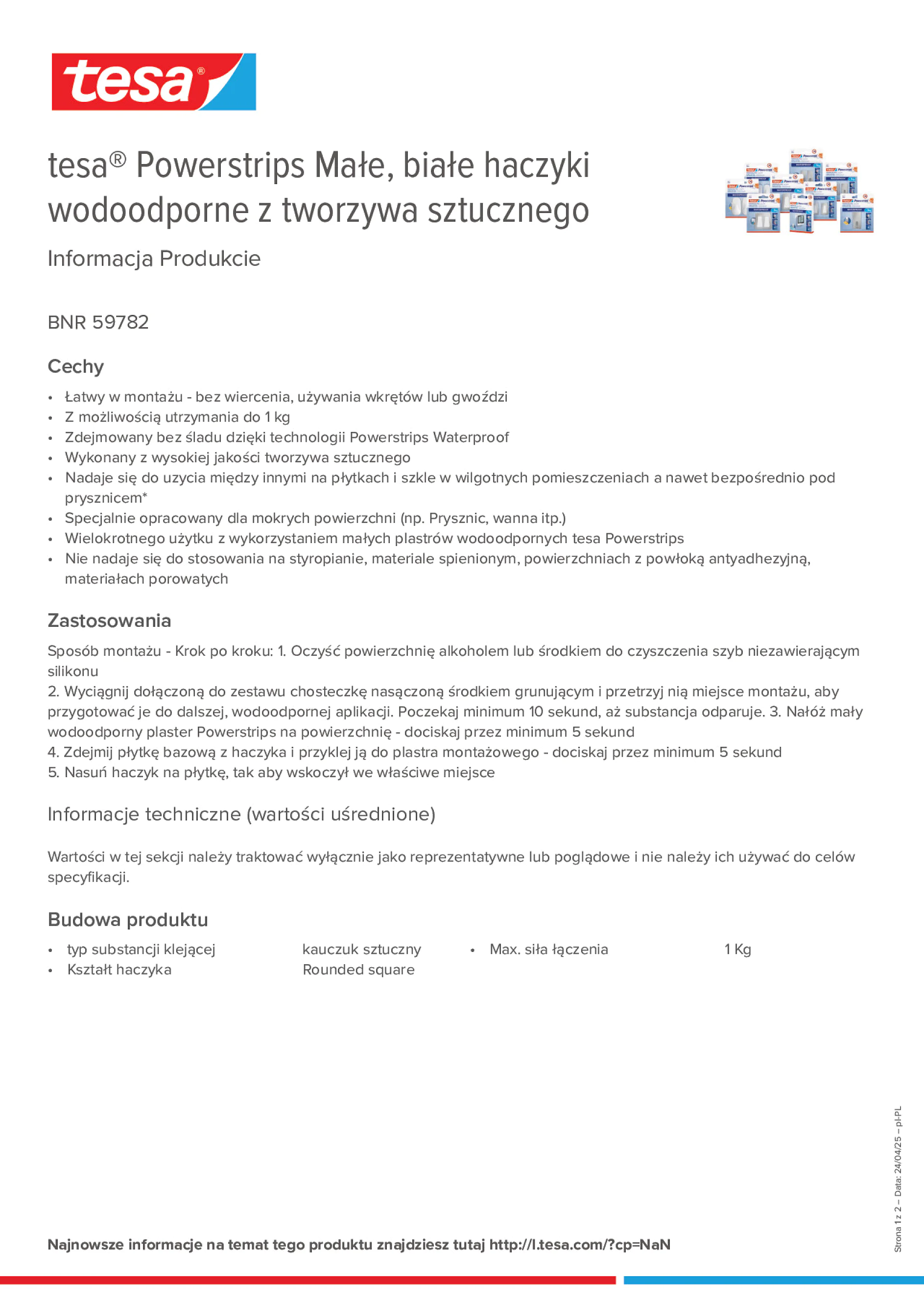 Product information_tesa® Powerstrips 59782_pl-PL